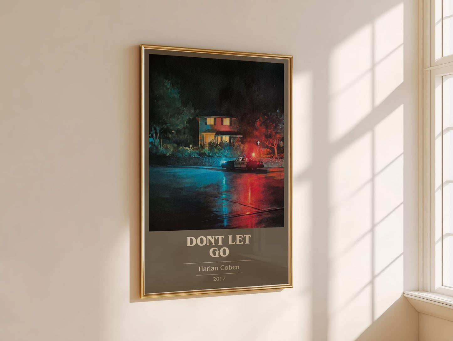 Don't Let Go by Harlan Coben | Book Poster | Literary Art Gift For Book Lover | Novel Inspired Wall Art | Free Delivery