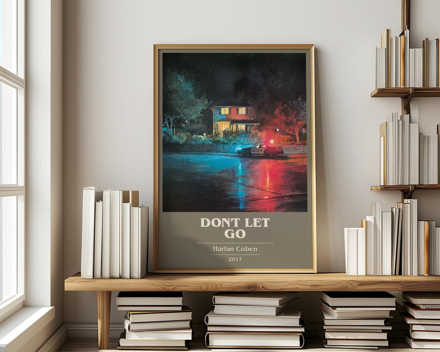 Don't Let Go by Harlan Coben | Book Poster | Literary Art Gift For Book Lover | Novel Inspired Wall Art | Free Delivery