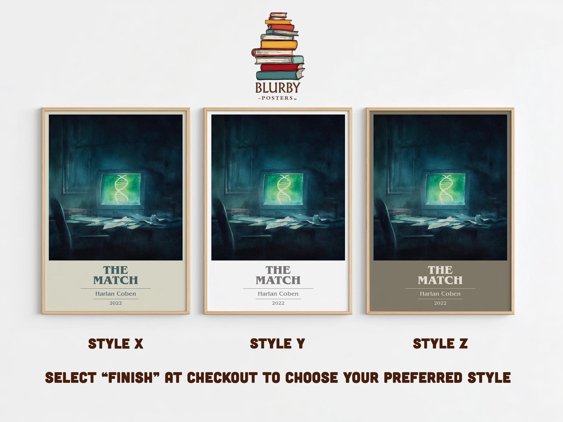 The Match by Harlan Coben | Book Poster | Literary Art Gift For Book Lover | Novel Inspired Wall Art | Free Delivery