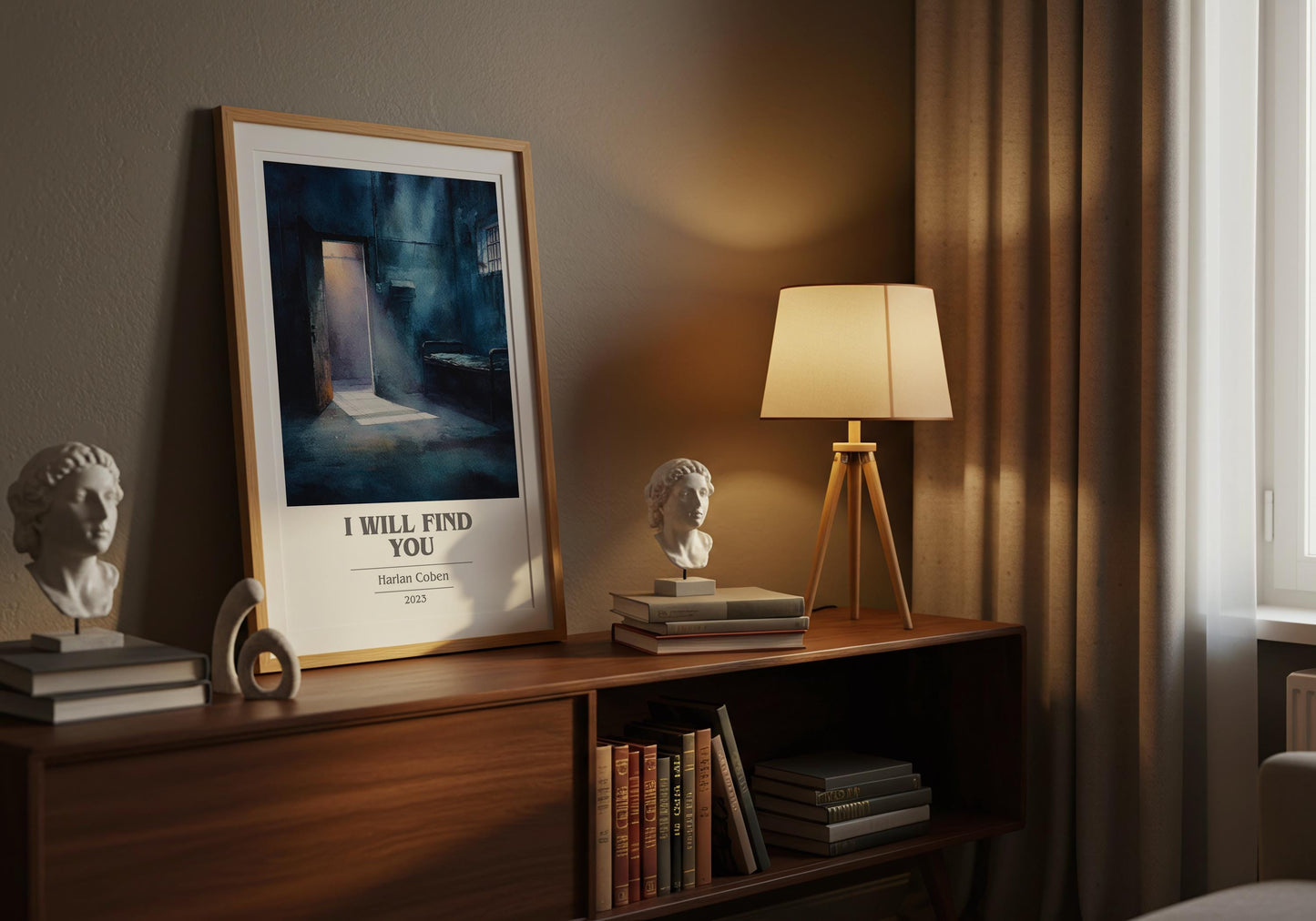 I Will Find You by Harlan Coben | Book Poster | Literary Art Gift For Book Lover | Novel Inspired Wall Art | Free Delivery