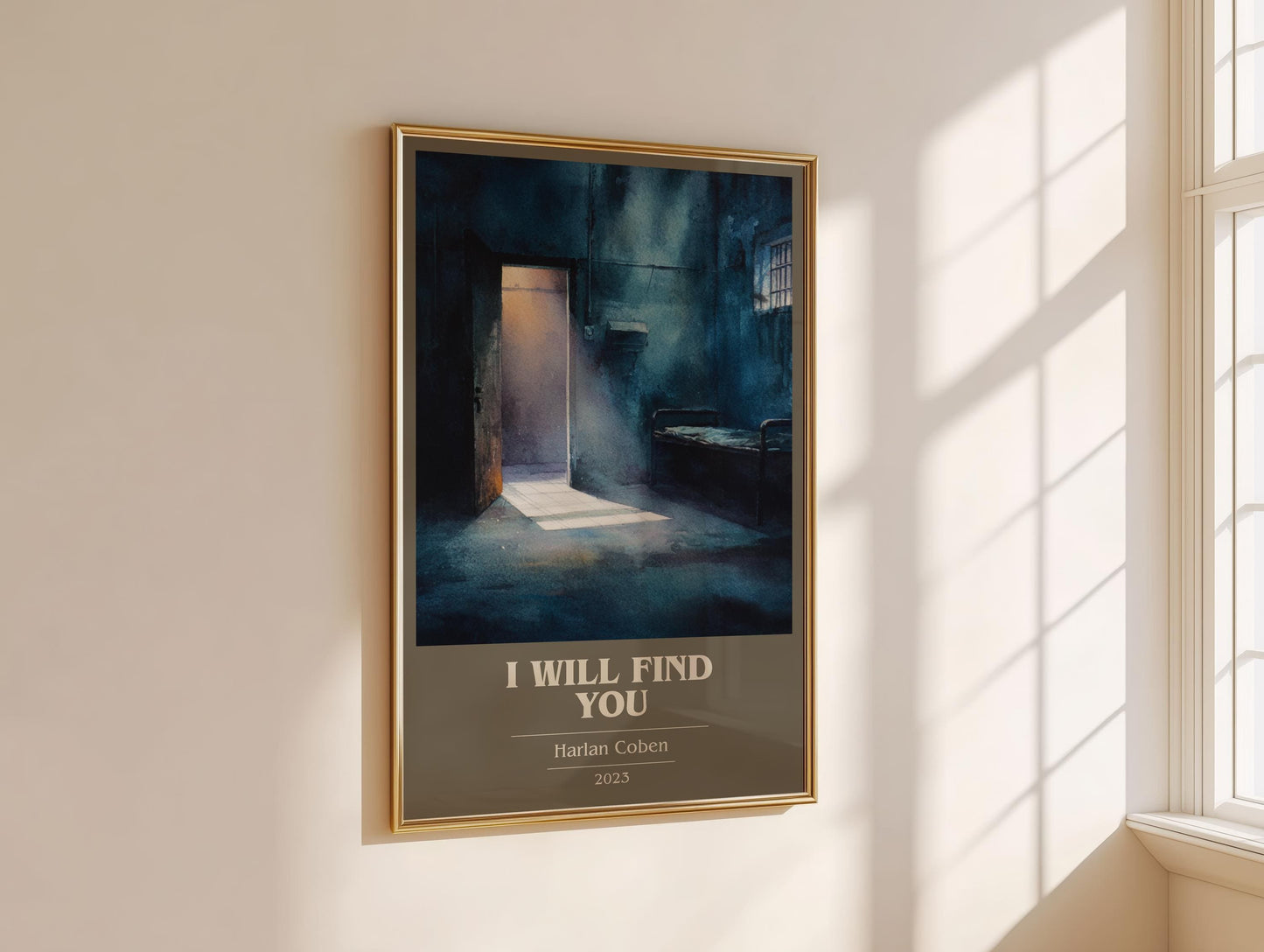 I Will Find You by Harlan Coben | Book Poster | Literary Art Gift For Book Lover | Novel Inspired Wall Art | Free Delivery