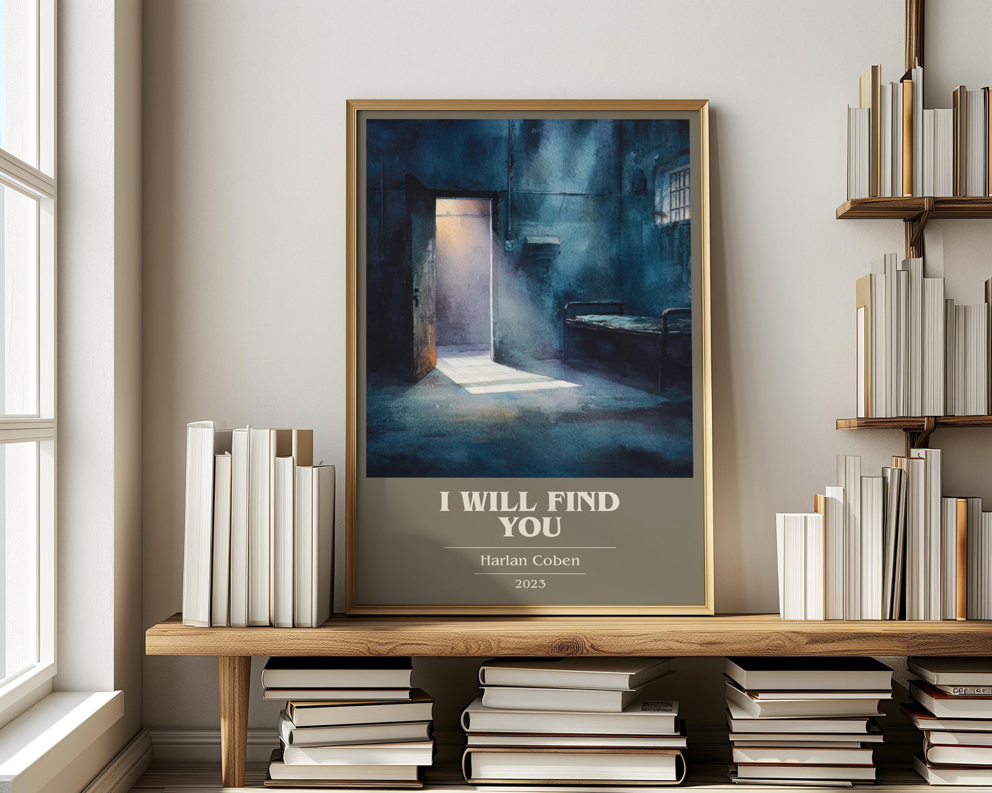 I Will Find You by Harlan Coben | Book Poster | Literary Art Gift For Book Lover | Novel Inspired Wall Art | Free Delivery