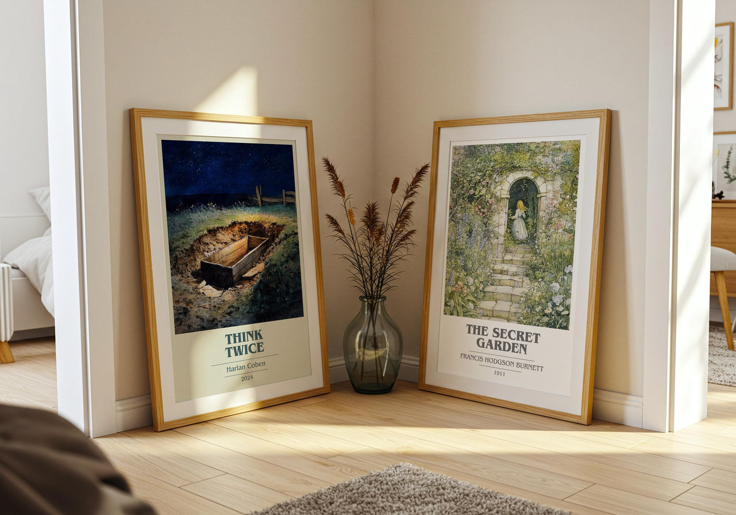 Think Twice by Harlan Coben | Book Poster | Literary Art Gift For Book Lover | Novel Inspired Wall Art | Free Delivery