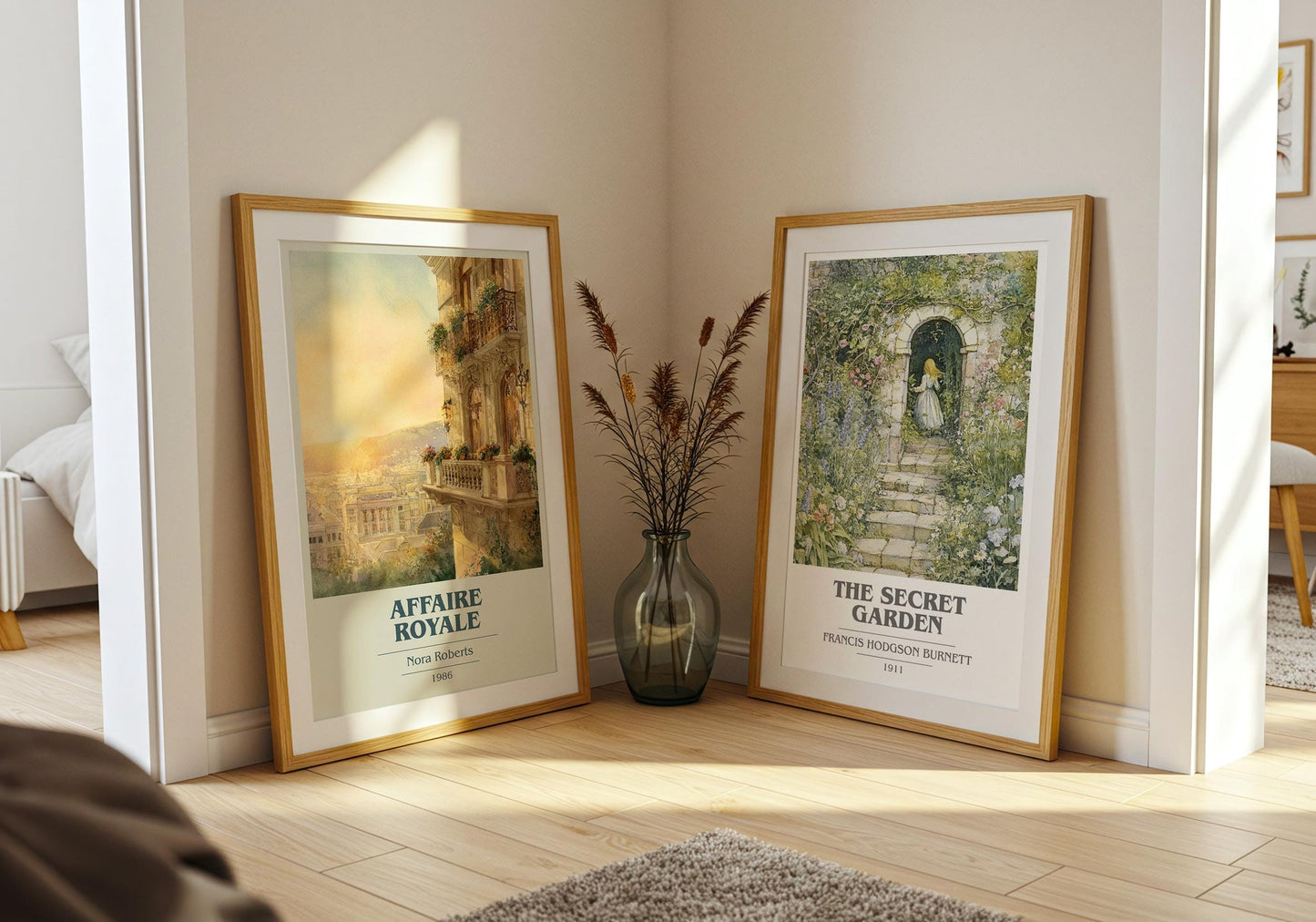 Affaire Royale book cover poster paired in gallery wall – literary art prints