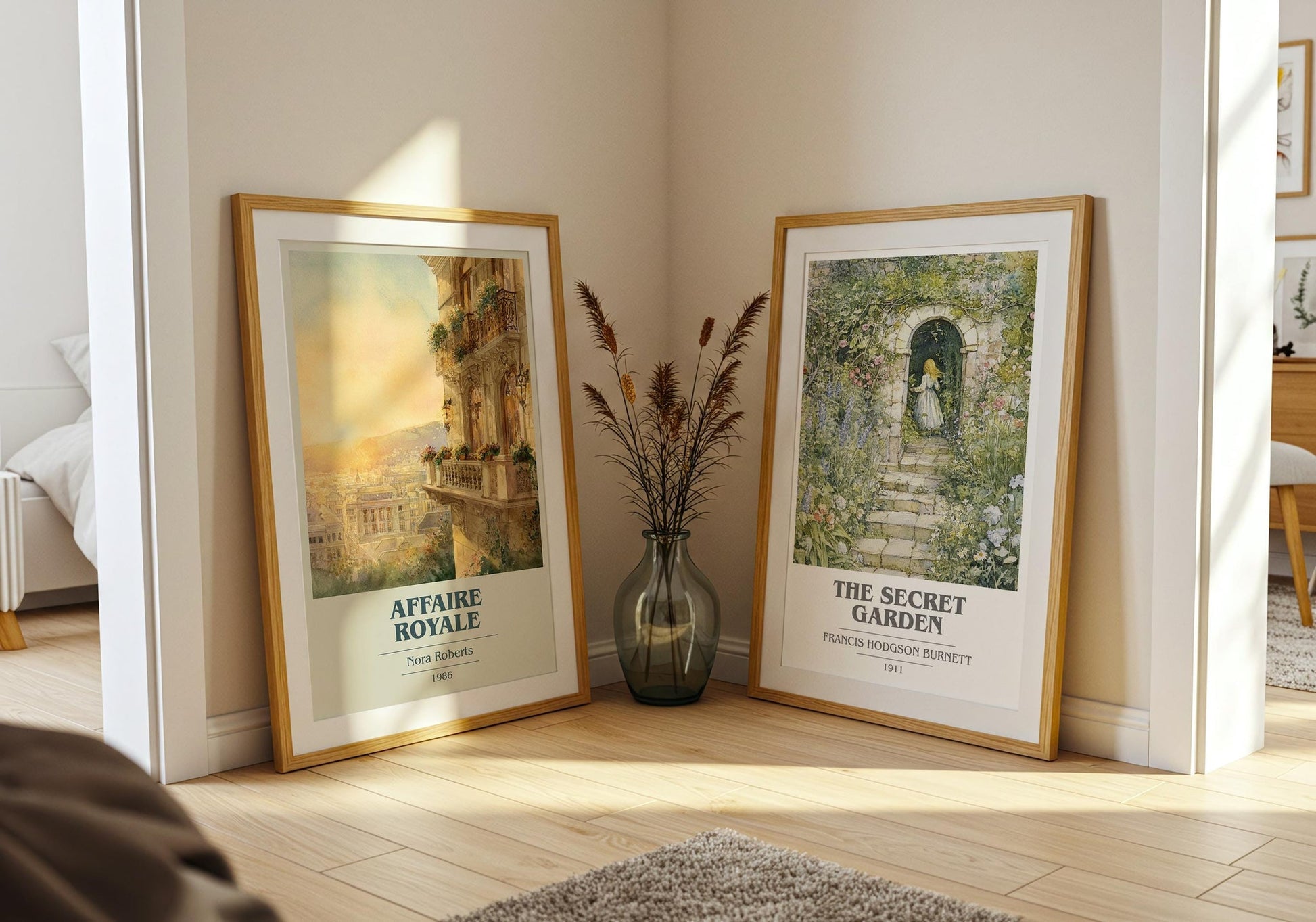 Affaire Royale book cover poster paired in gallery wall – literary art prints