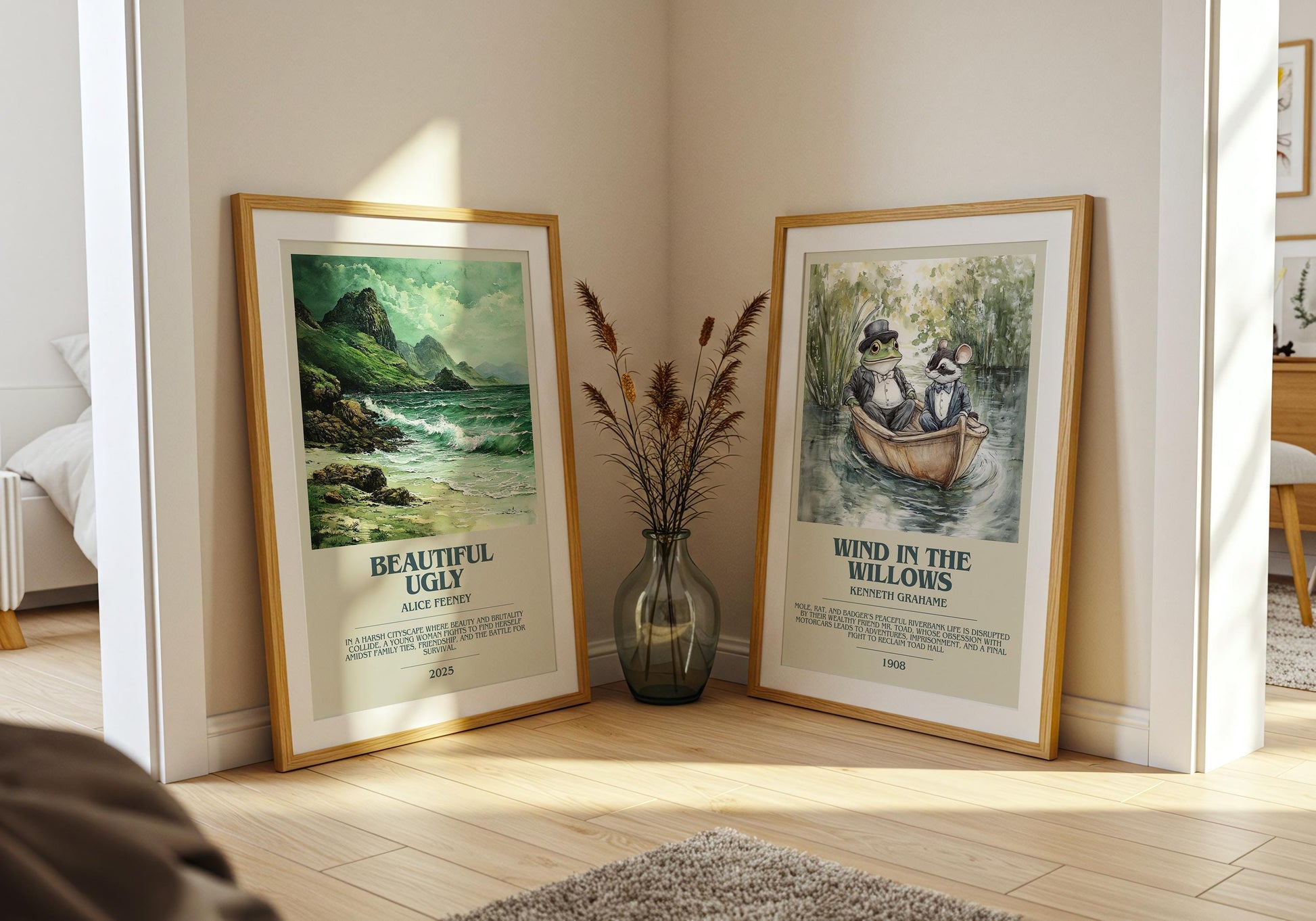 Beautiful Ugly by Alice Feeney | Descriptive Modern Book Art | Poster