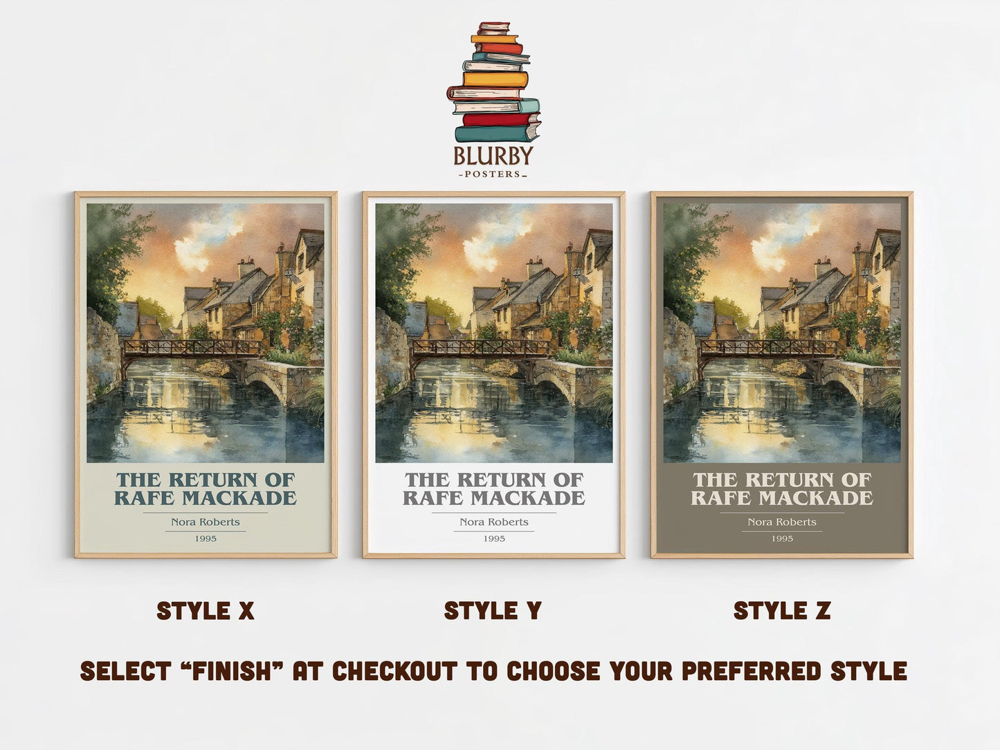 The Return of Rafe MacKade book cover poster colour and style options – Nora Roberts book art