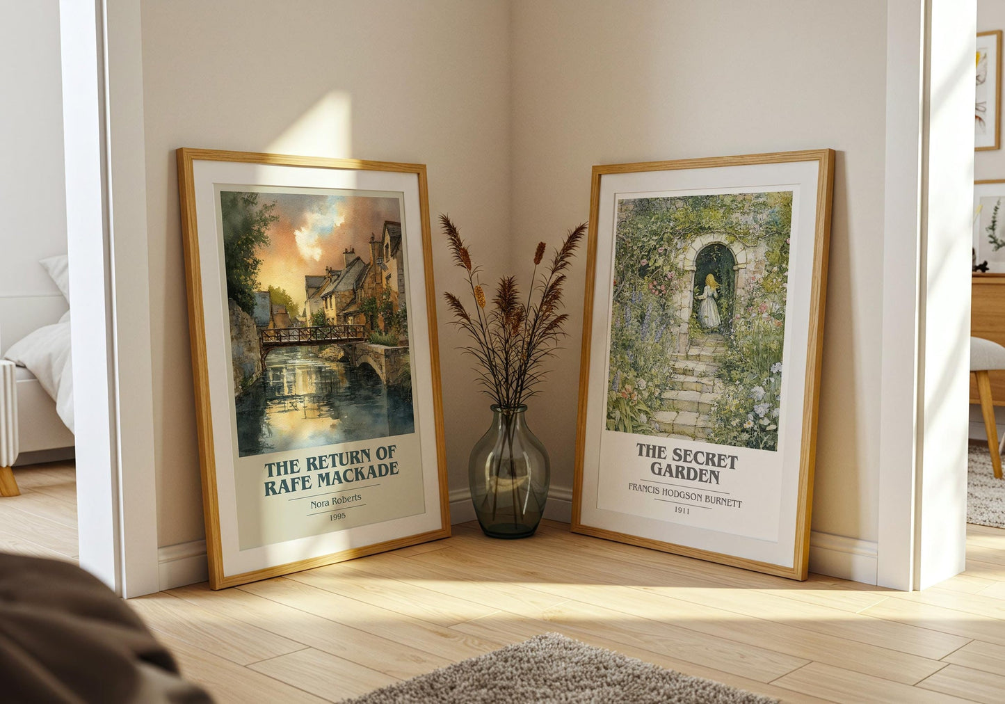 The Return of Rafe MacKade book cover poster paired in gallery wall – literary art prints