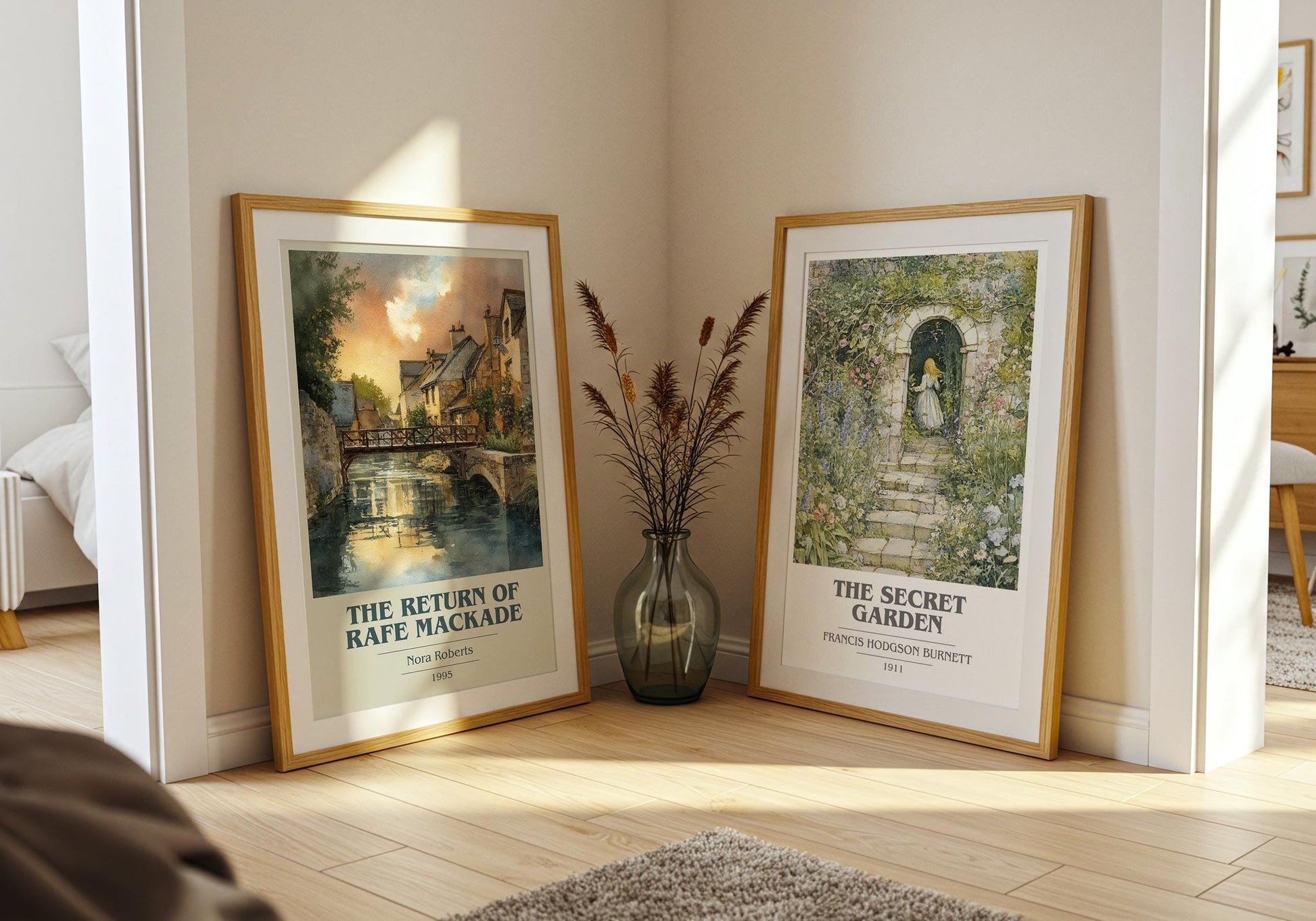 The Return of Rafe MacKade book cover poster paired in gallery wall – literary art prints