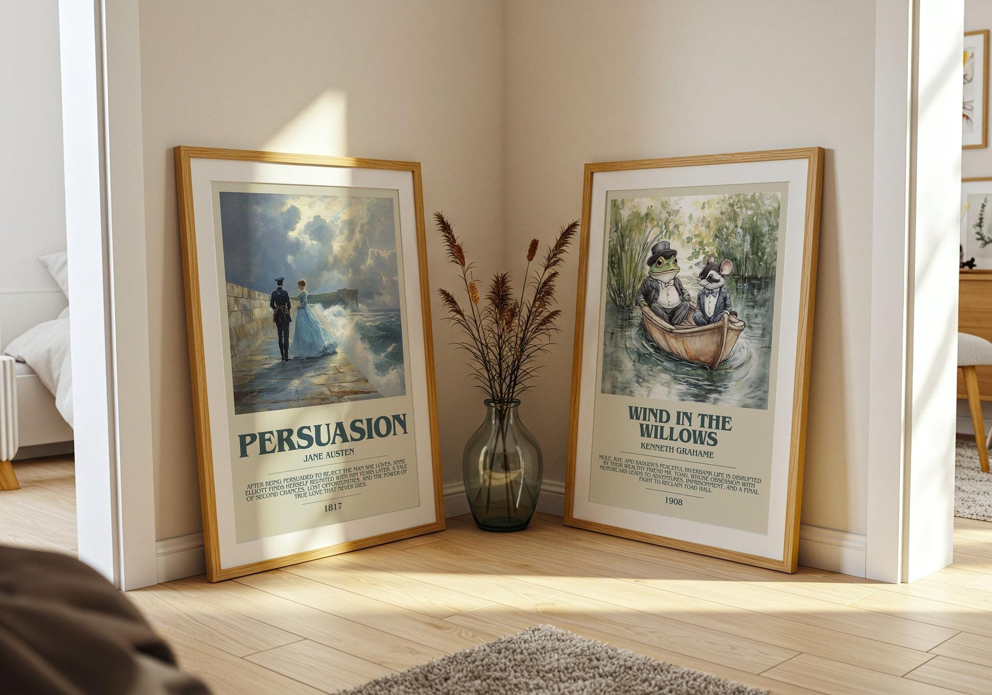 Persuasion bookish poster paired in gallery wall – literary art prints
