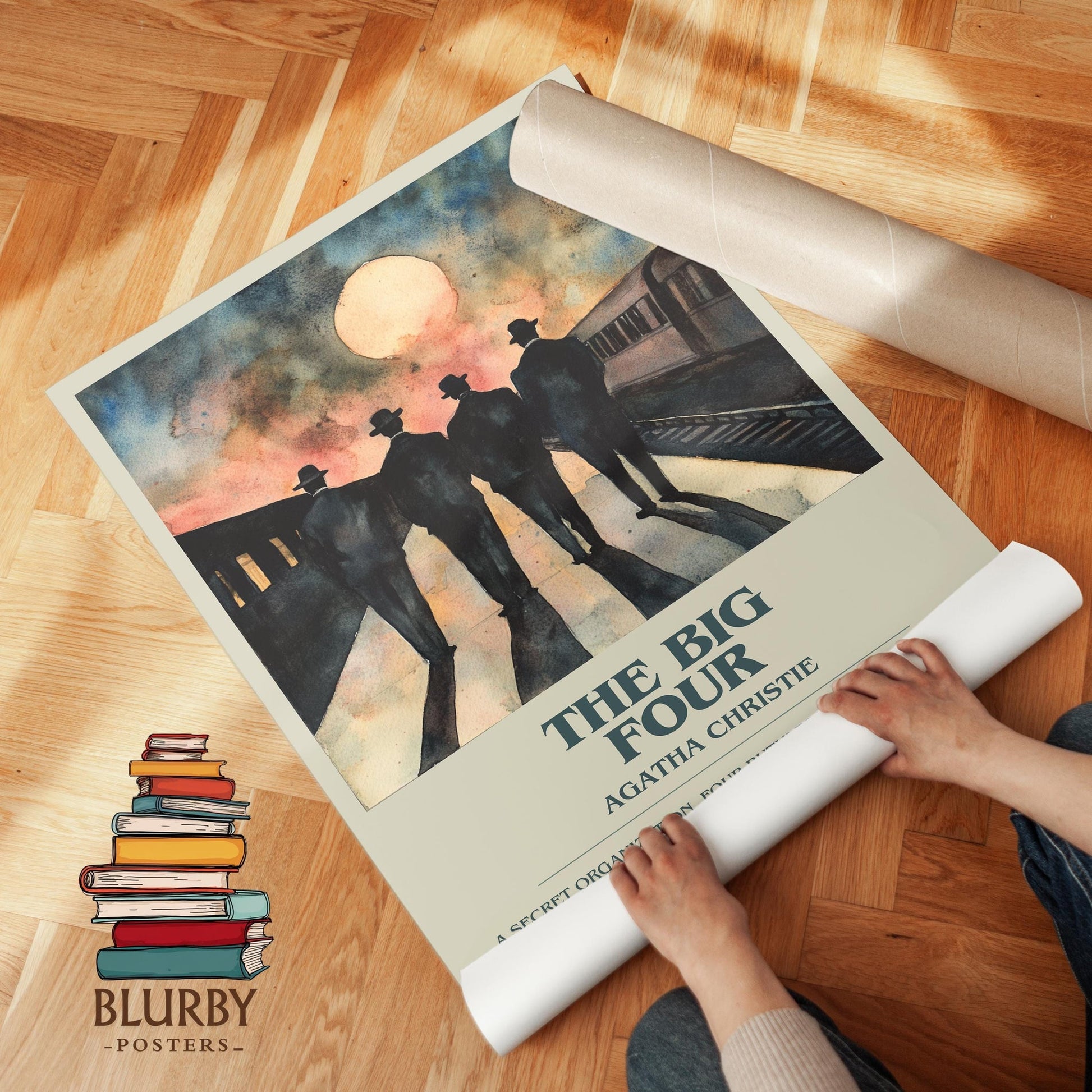The Big Four book poster packaging – museum-quality print rolled in protective tube
