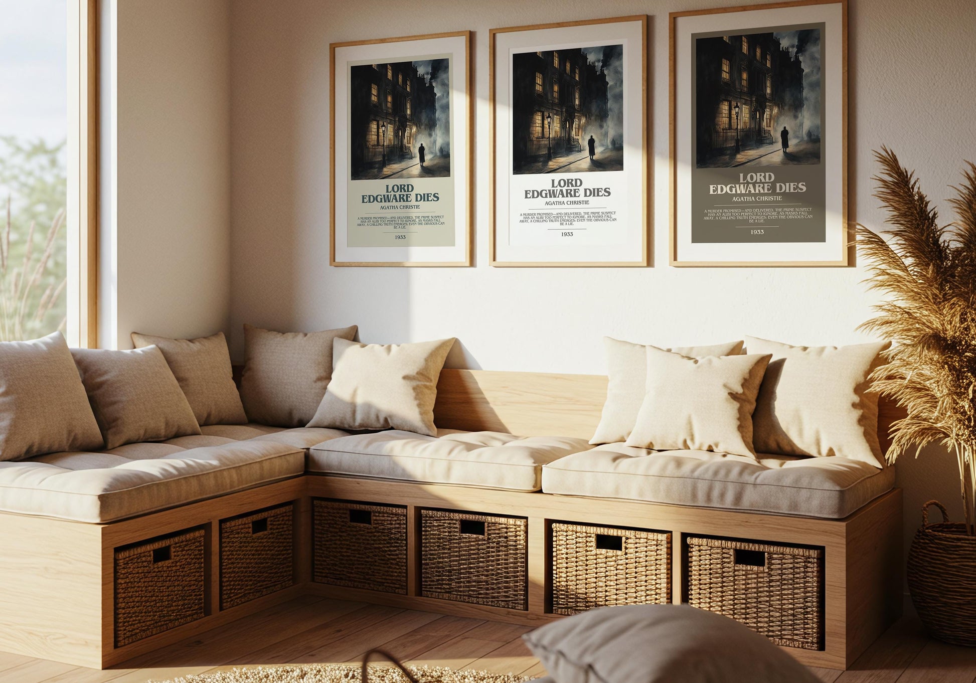 Lord Edgware Dies by Agatha Christie | Descriptive Modern Book Art | Poster