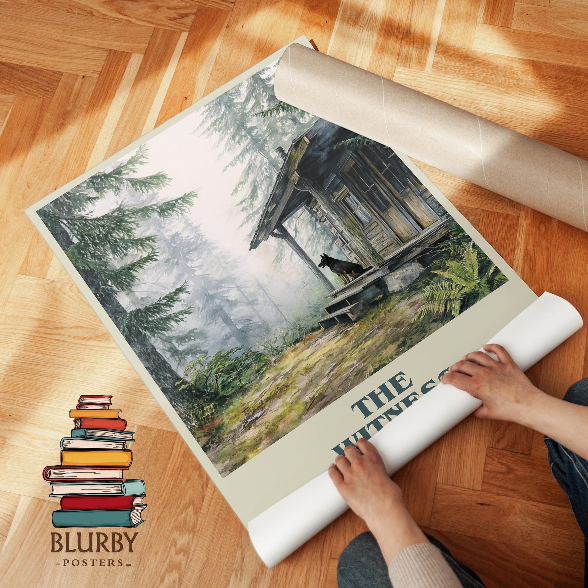 The Witness book cover poster paired in gallery wall – literary art prints