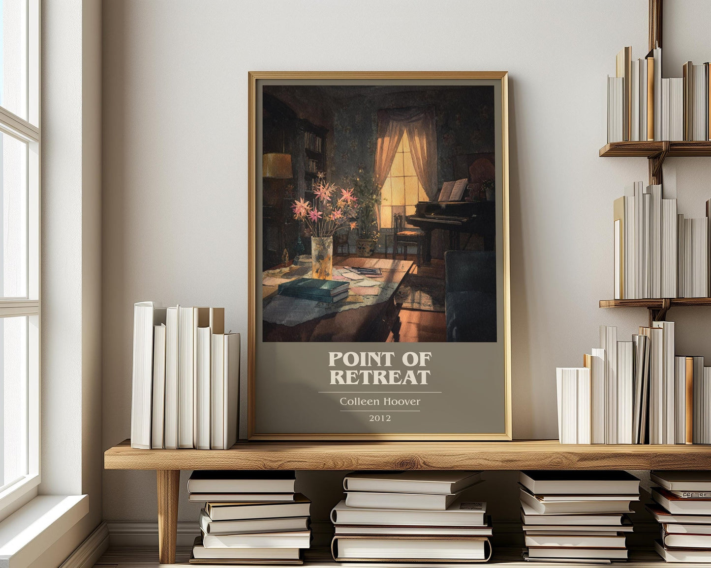 Point Of Retreat book cover book poster framed on wall – romance wall art