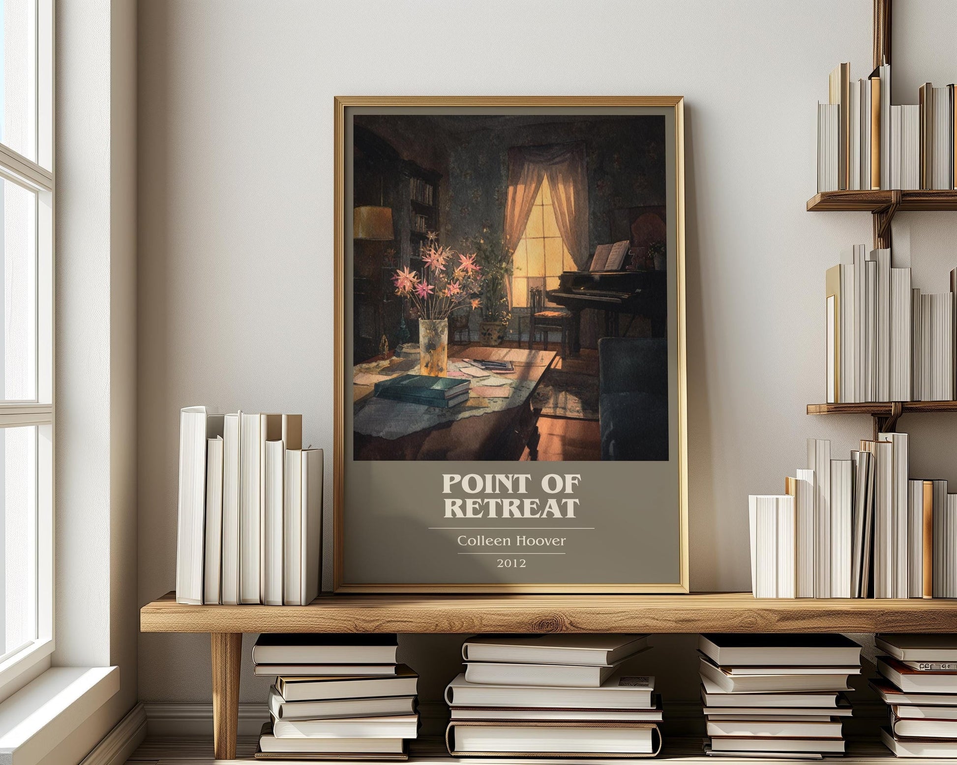 Point Of Retreat book cover book poster framed on wall – romance wall art