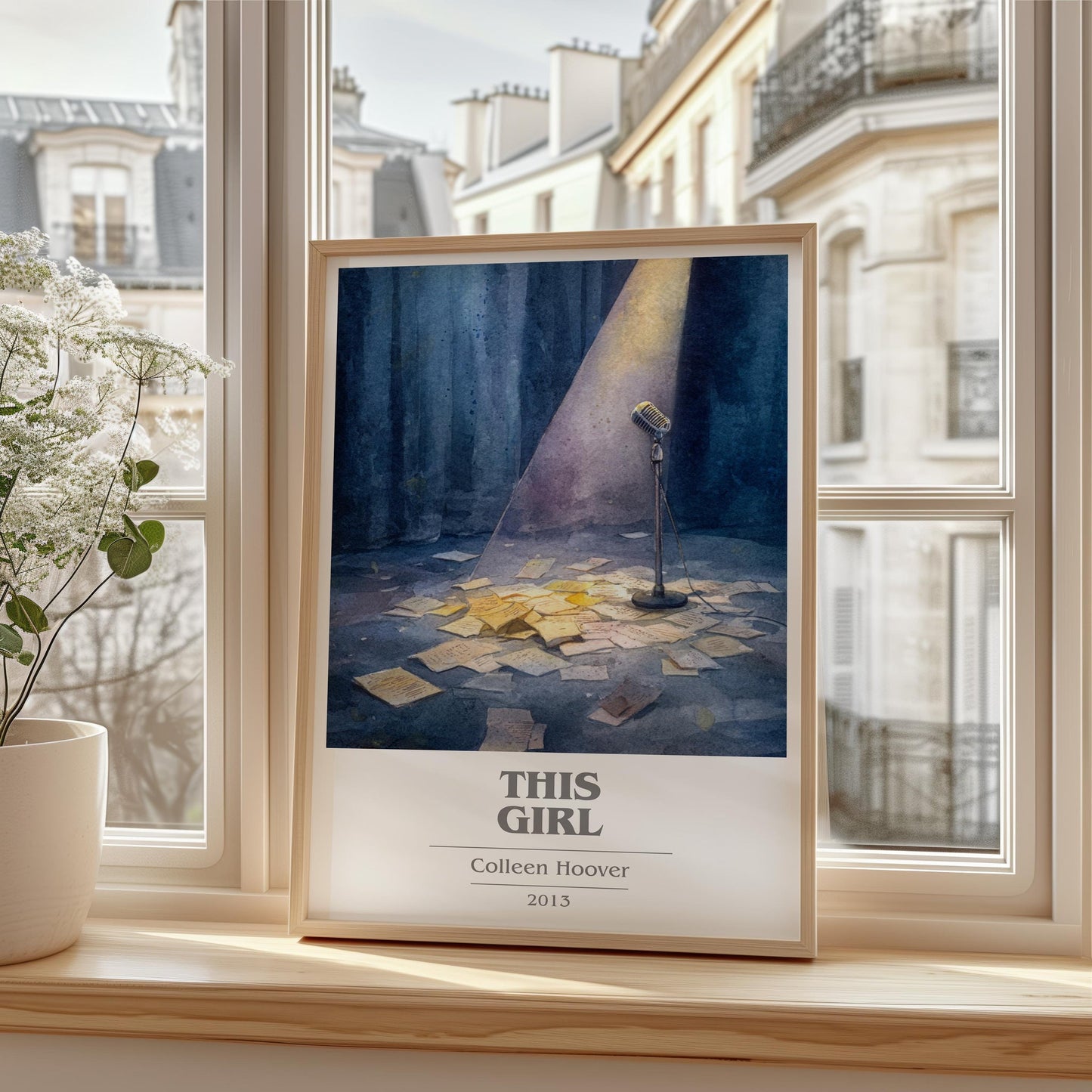 This Girl book cover poster colour and style options – Colleen Hoover book art