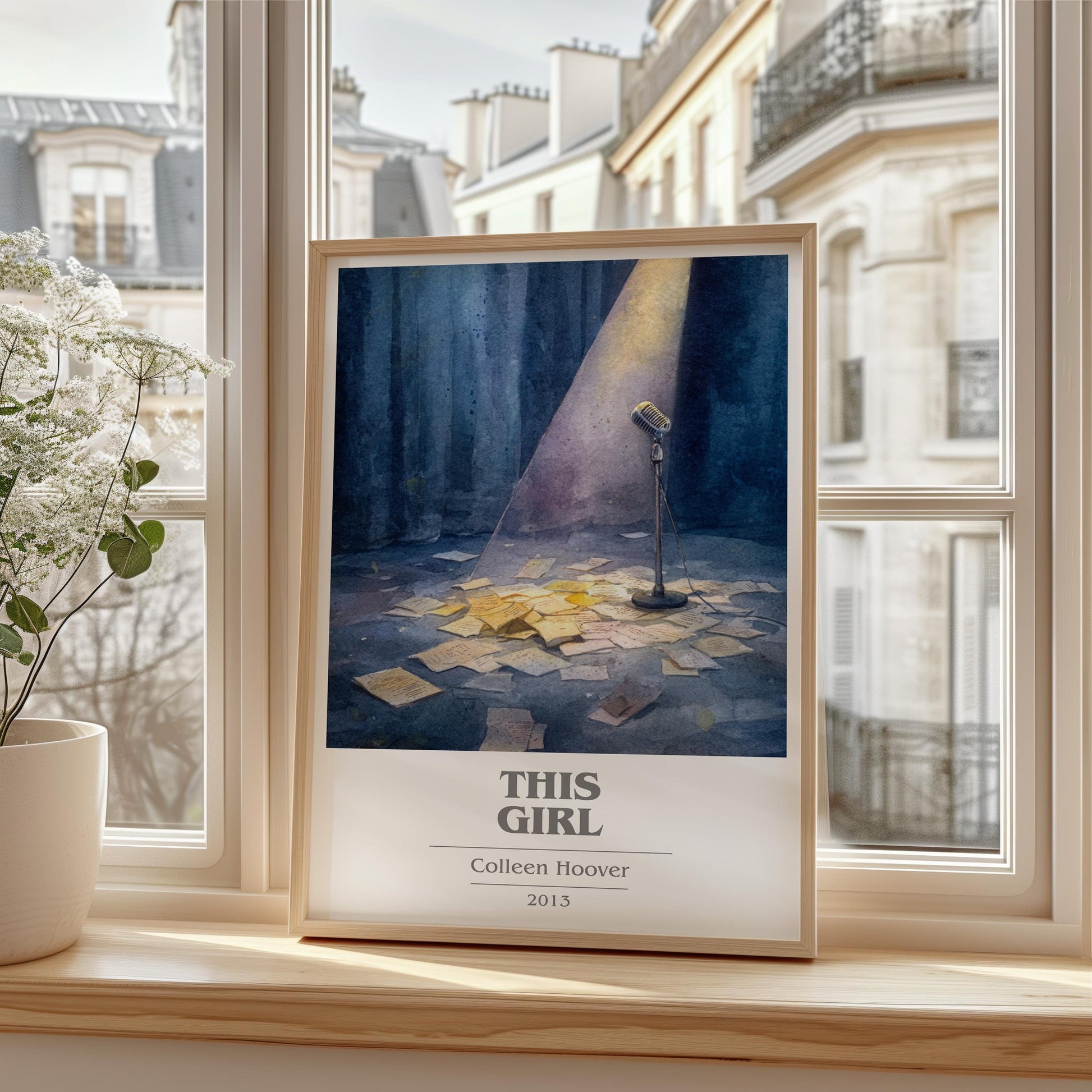 This Girl book cover poster colour and style options – Colleen Hoover book art