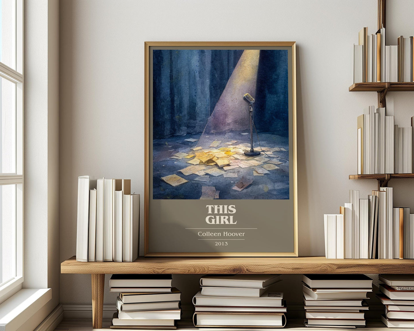 This Girl book cover book poster framed on wall – romance wall art