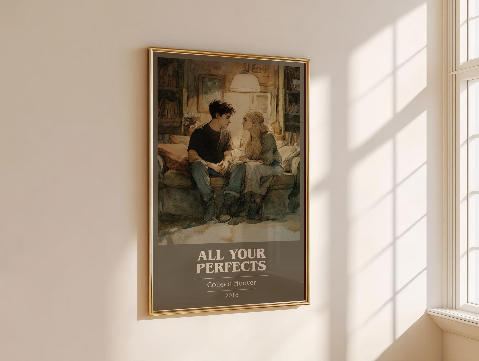 All Your Perfects book cover book poster framed on wall – romance wall art