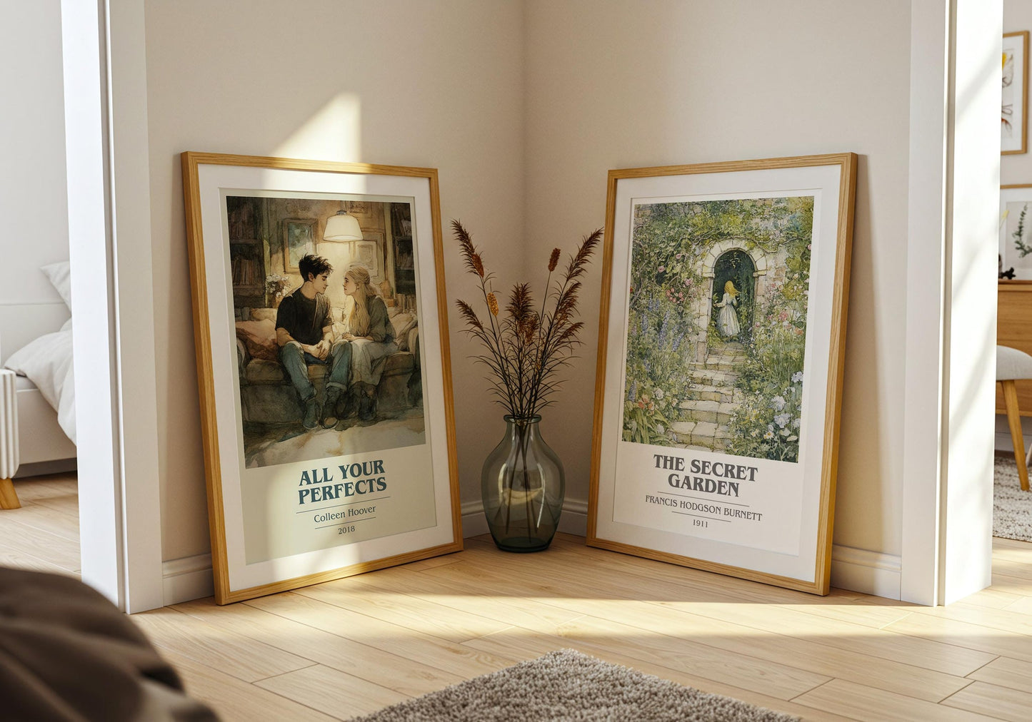 All Your Perfects book cover print on bookshelf – Colleen Hoover fan gift
