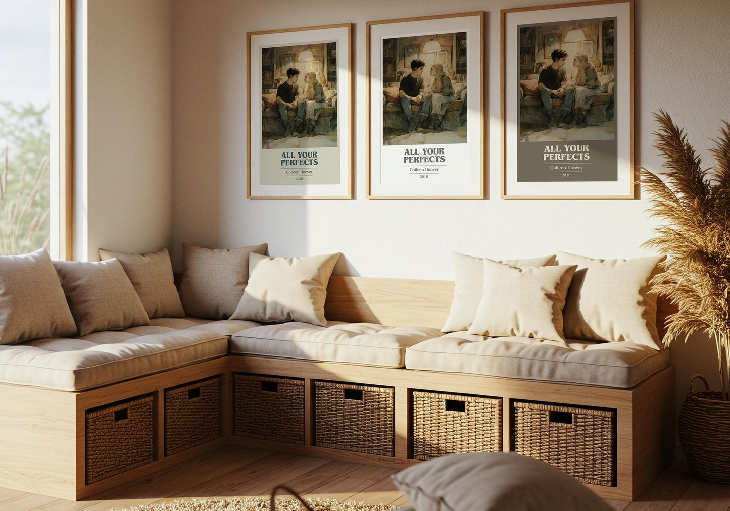 All Your Perfects book cover poster paired in gallery wall – literary art prints