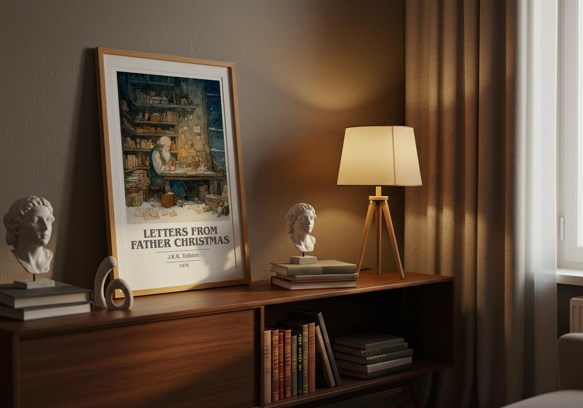 Letters From Father Christmas by J.R.R. Tolkien | Book Poster | Literary Art Gift For Book Lover | Novel Inspired Wall Art | Free Delivery