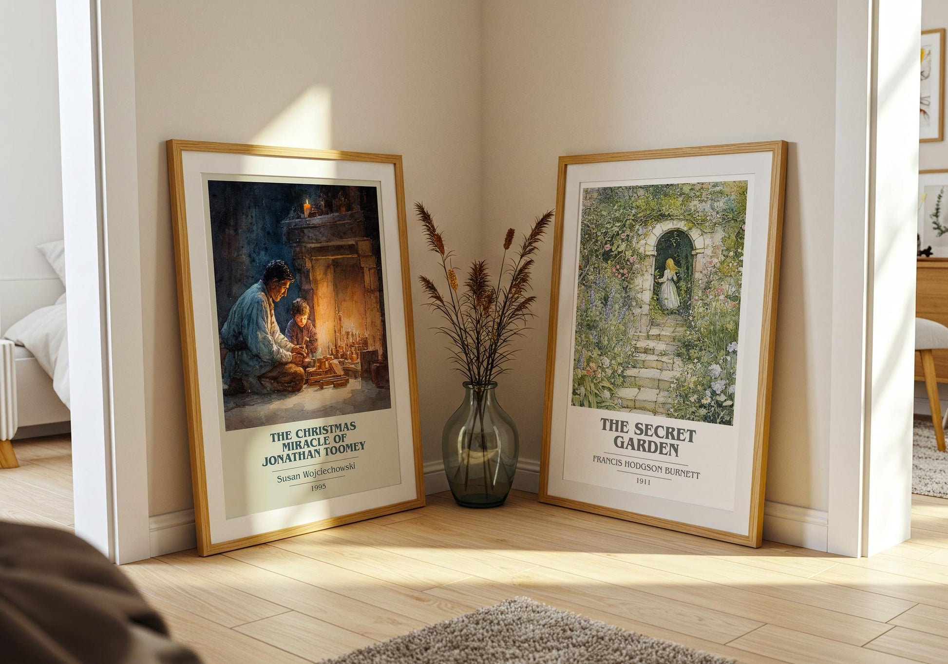 The Christmas Miracle of Jonathan Toomey book cover print on bookshelf – Susan Wojciechowski fan gift