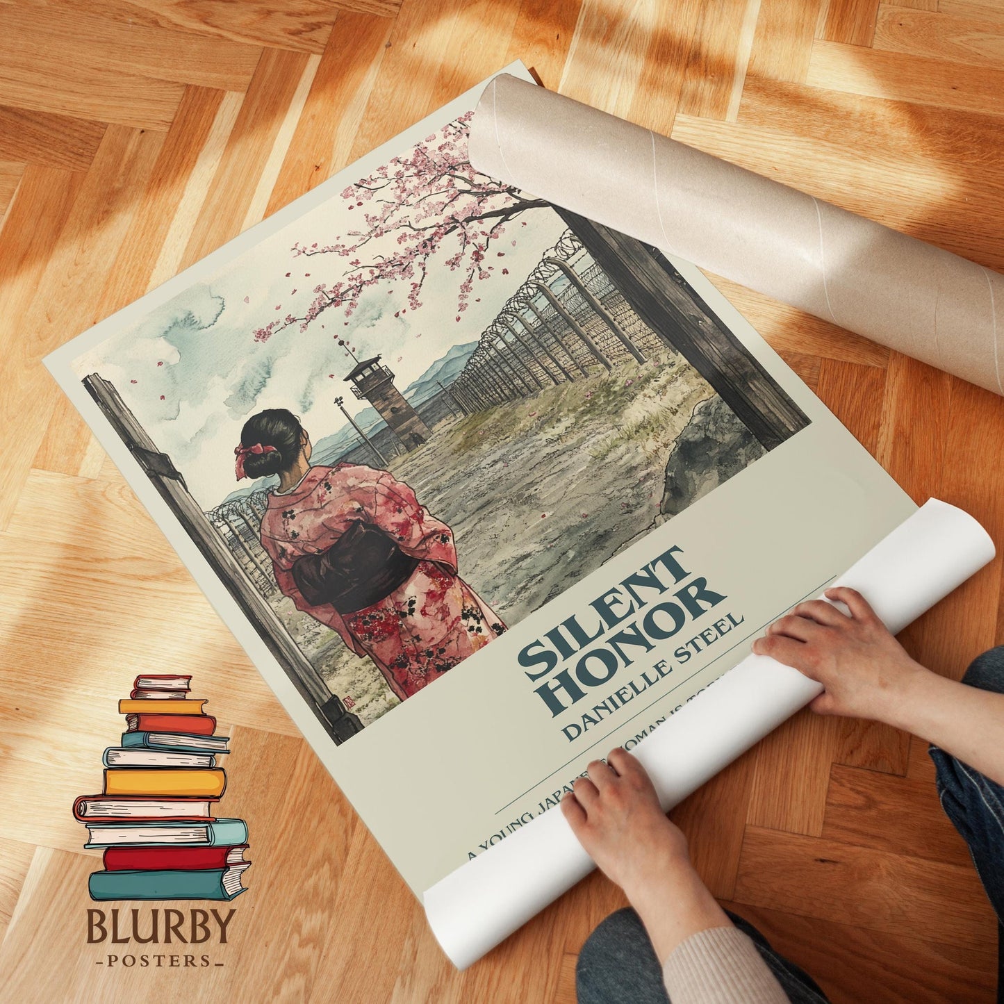 Silent Honour book poster packaging – museum-quality print rolled in protective tube