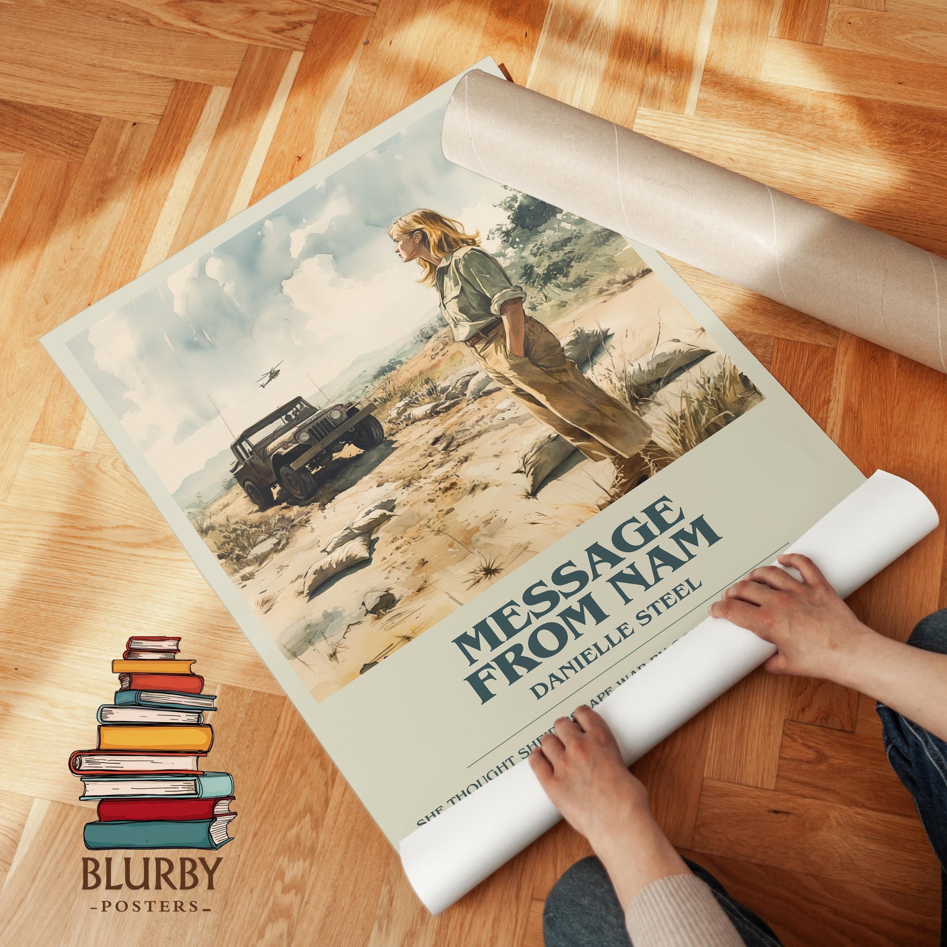 Message from Nam book poster packaging – museum-quality print rolled in protective tube