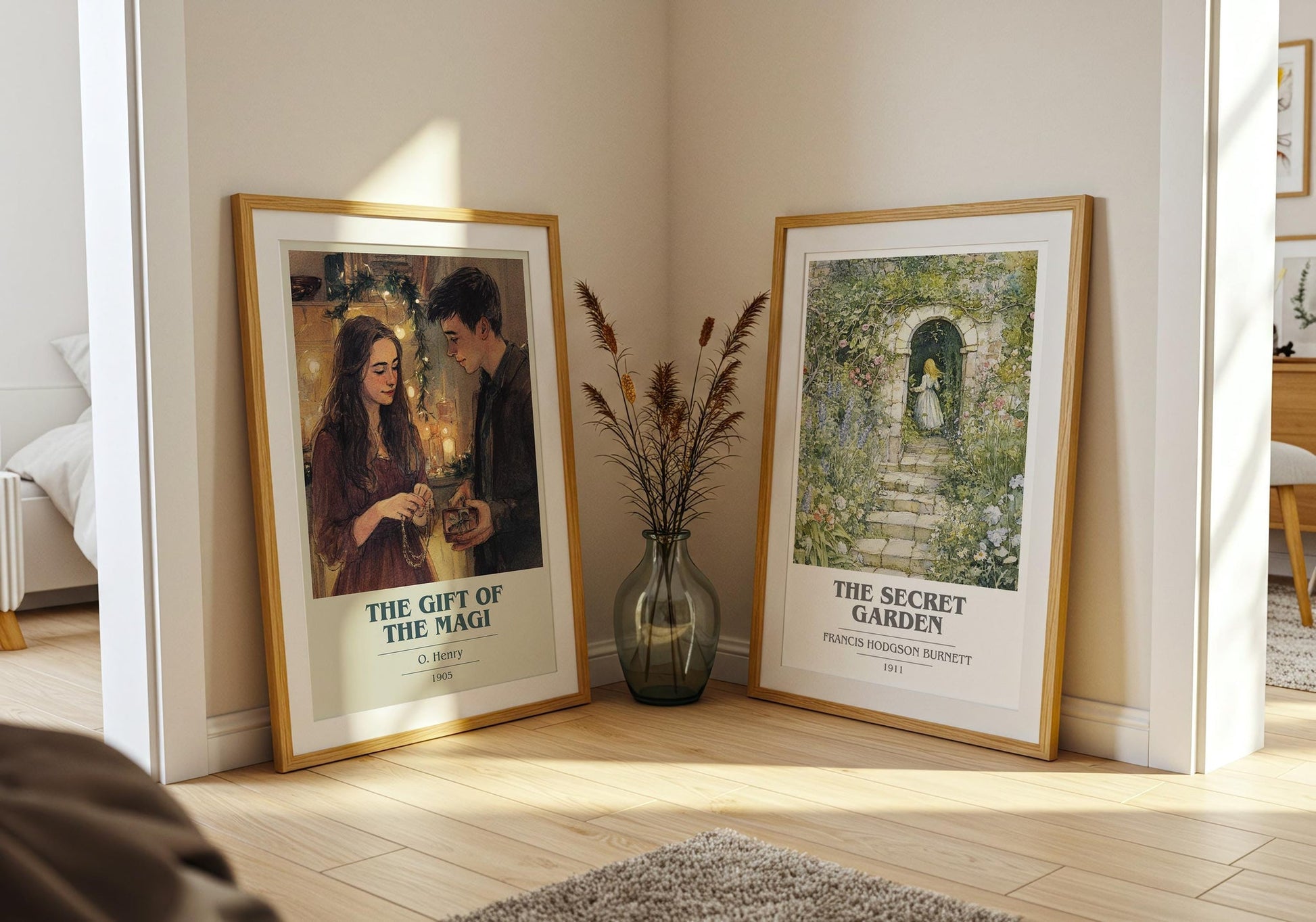 The Gift Of The Magi book cover print on bookshelf – O. Henry fan gift