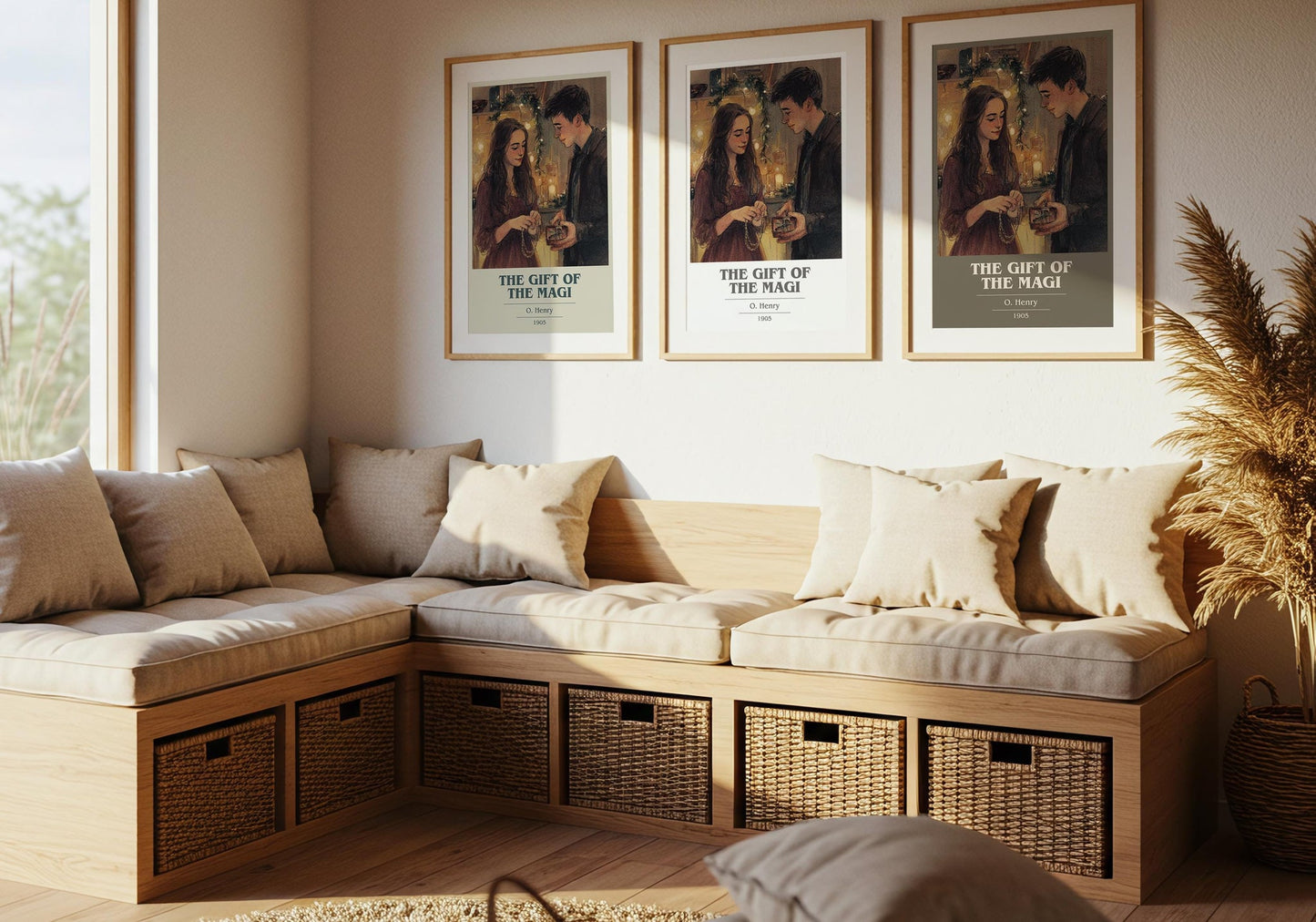 The Gift Of The Magi book cover poster paired in gallery wall – literary art prints