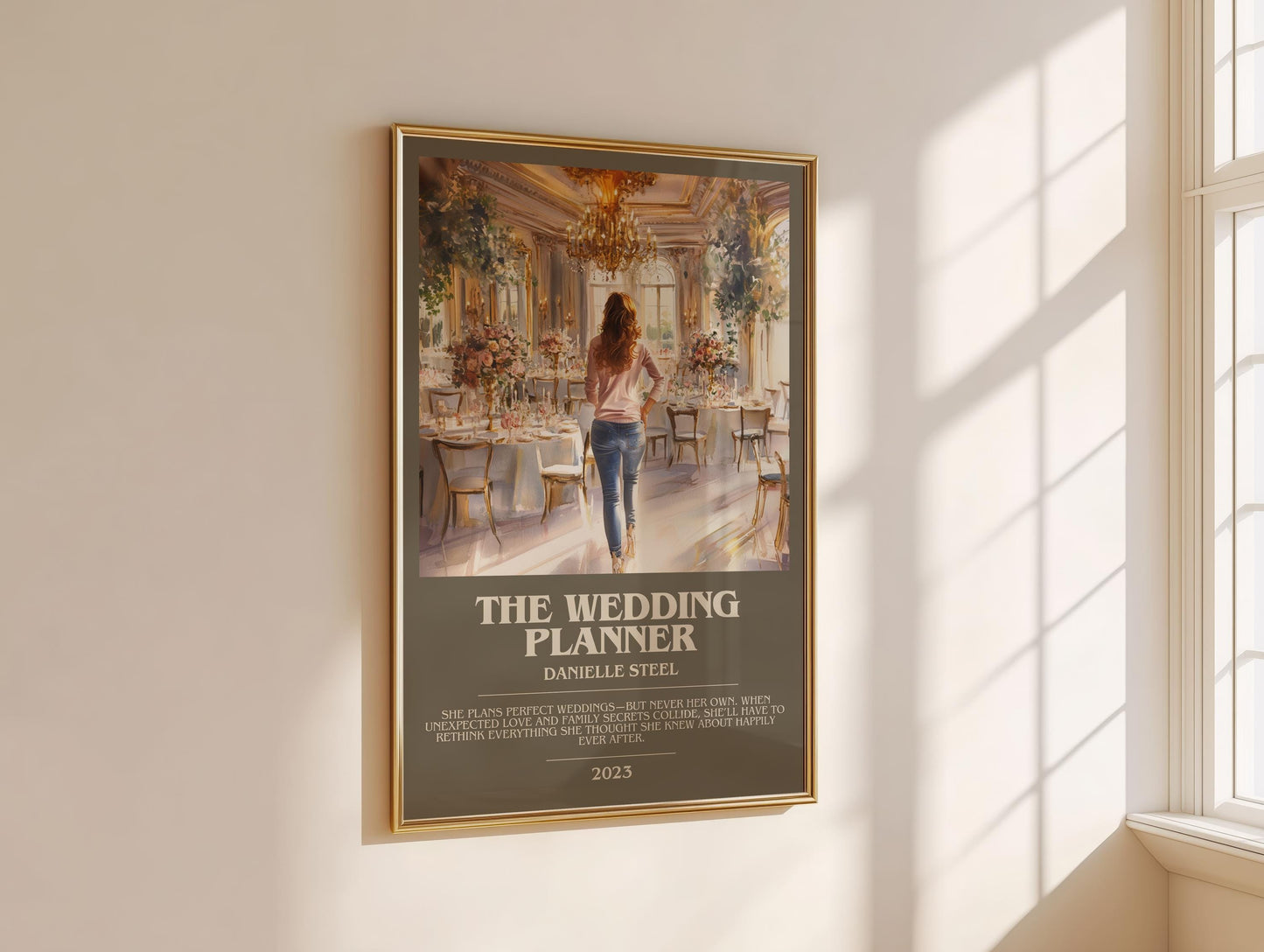 The Wedding Planner bookish book poster framed on wall – romance wall art