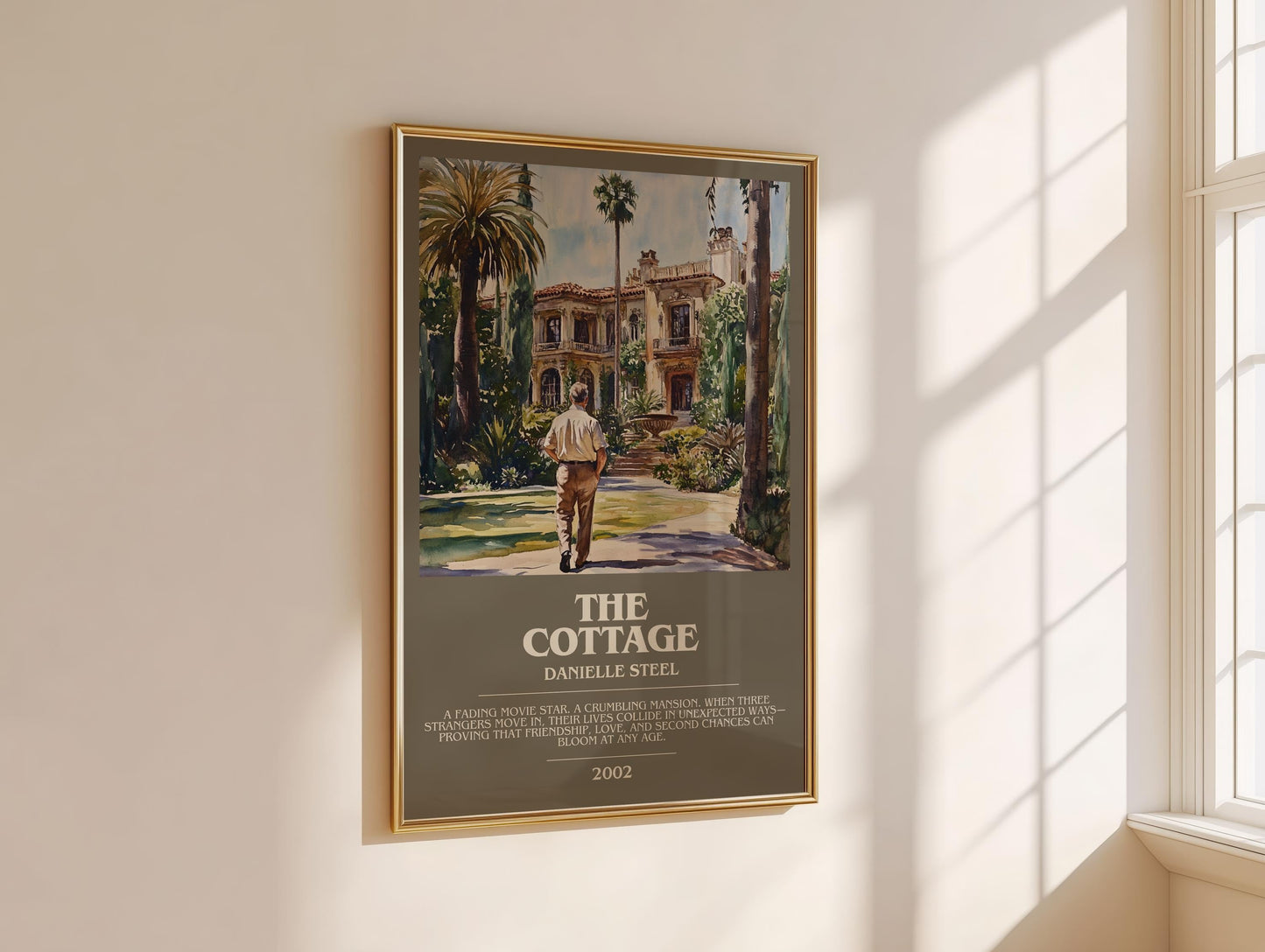 The Cottage bookish book poster framed on wall – romance wall art