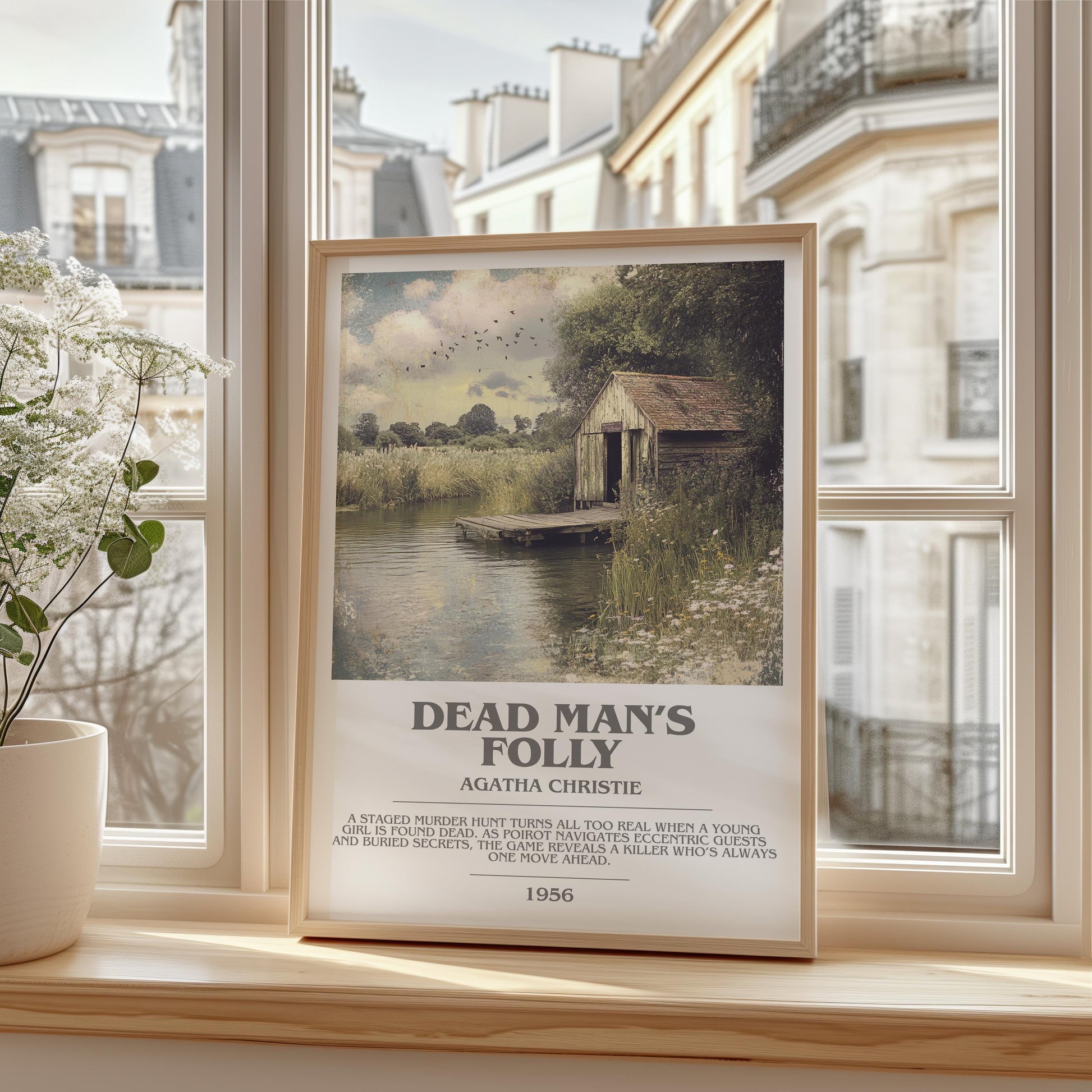 Dead Man's Folly by Agatha Christie | Descriptive Modern Book Art | Poster