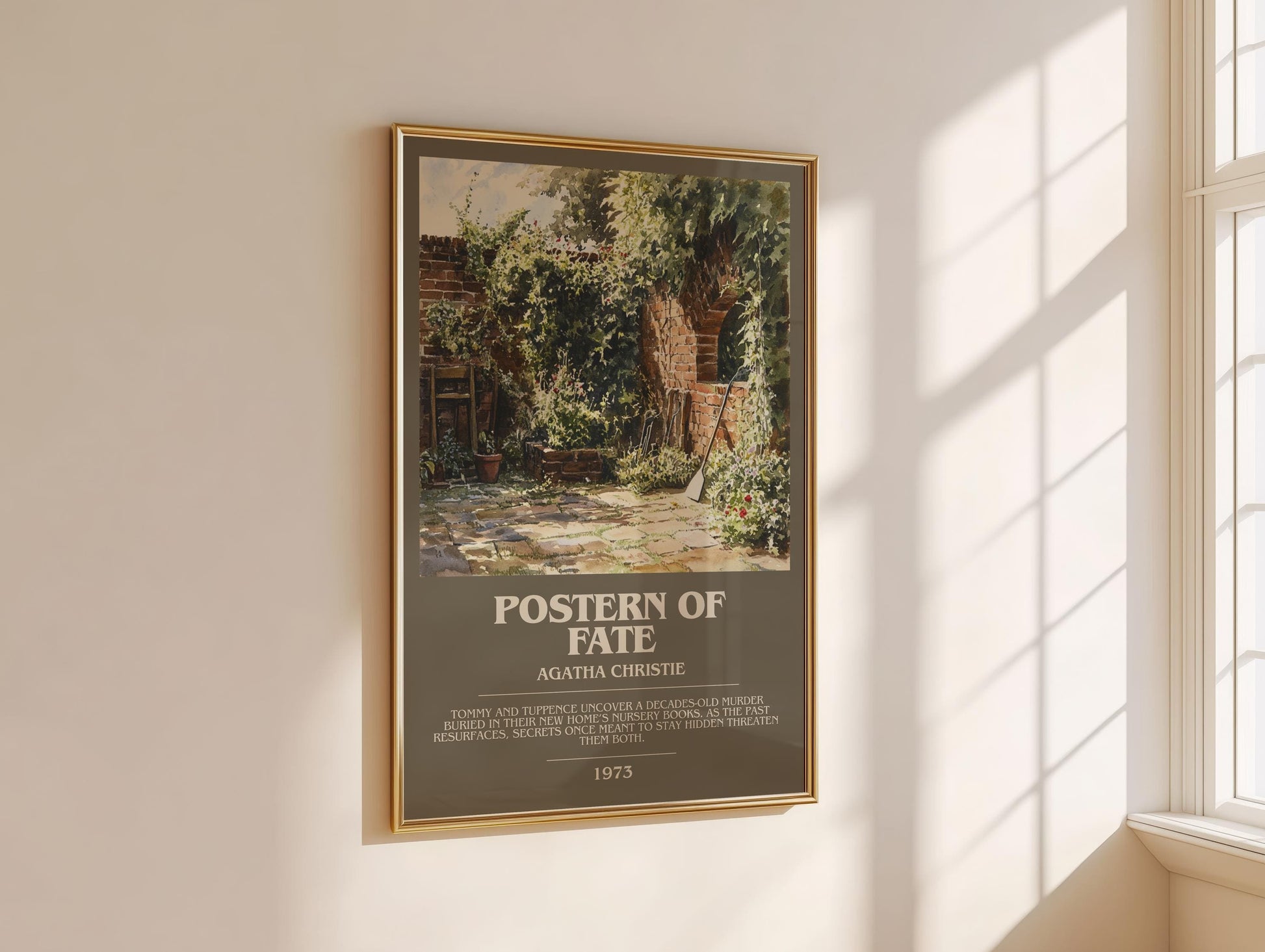 Postern of Fate bookish book poster framed on wall – mystery wall art