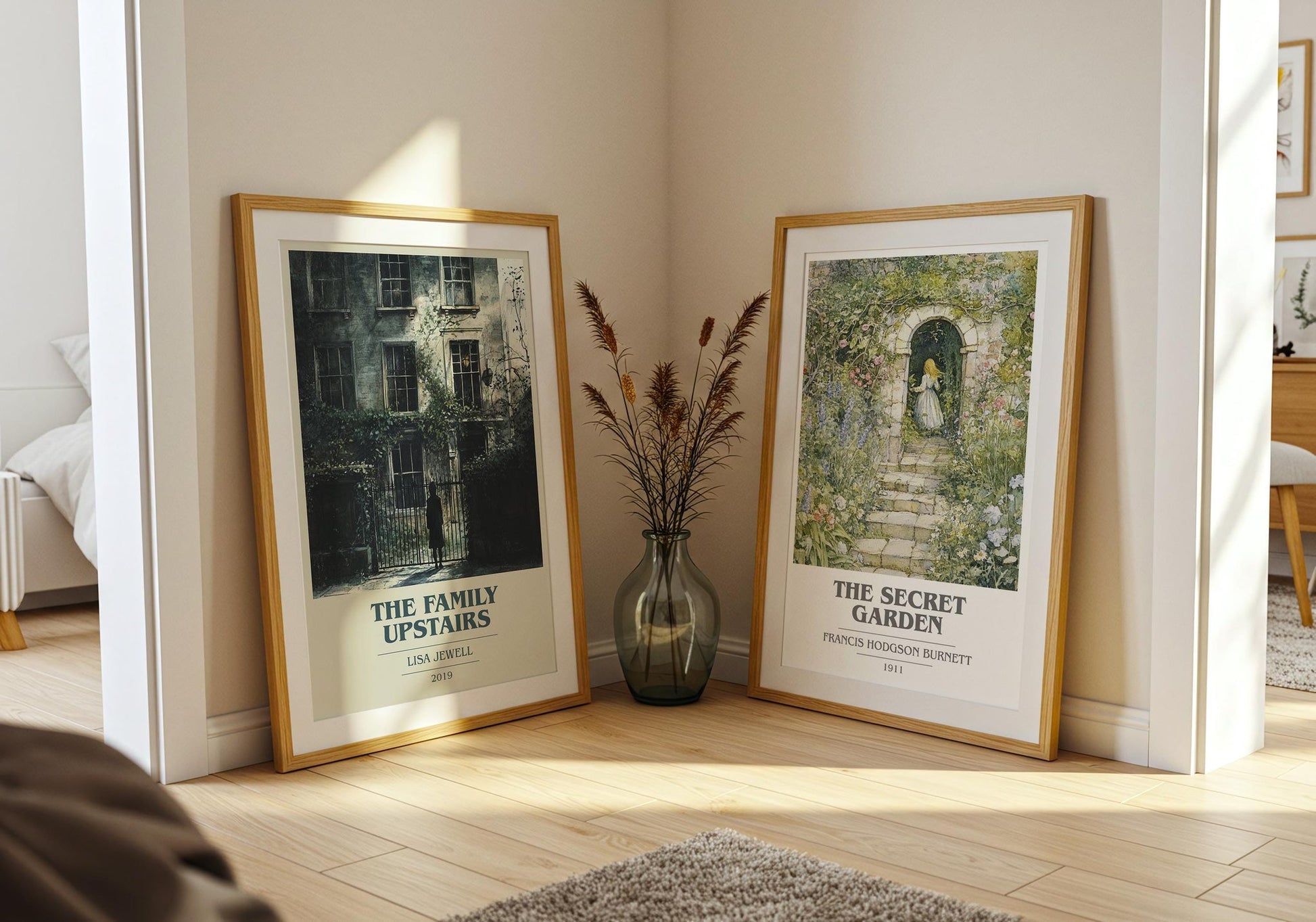 The Family Upstairs book cover poster paired in gallery wall – literary art prints