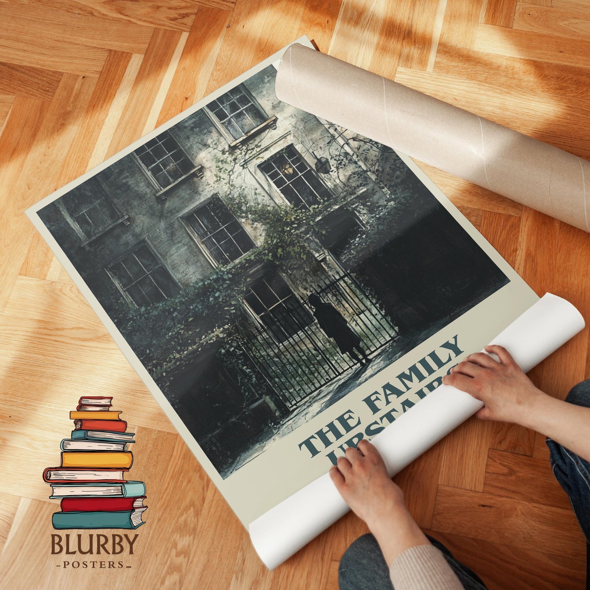 The Family Upstairs book poster packaging – museum-quality print rolled in protective tube
