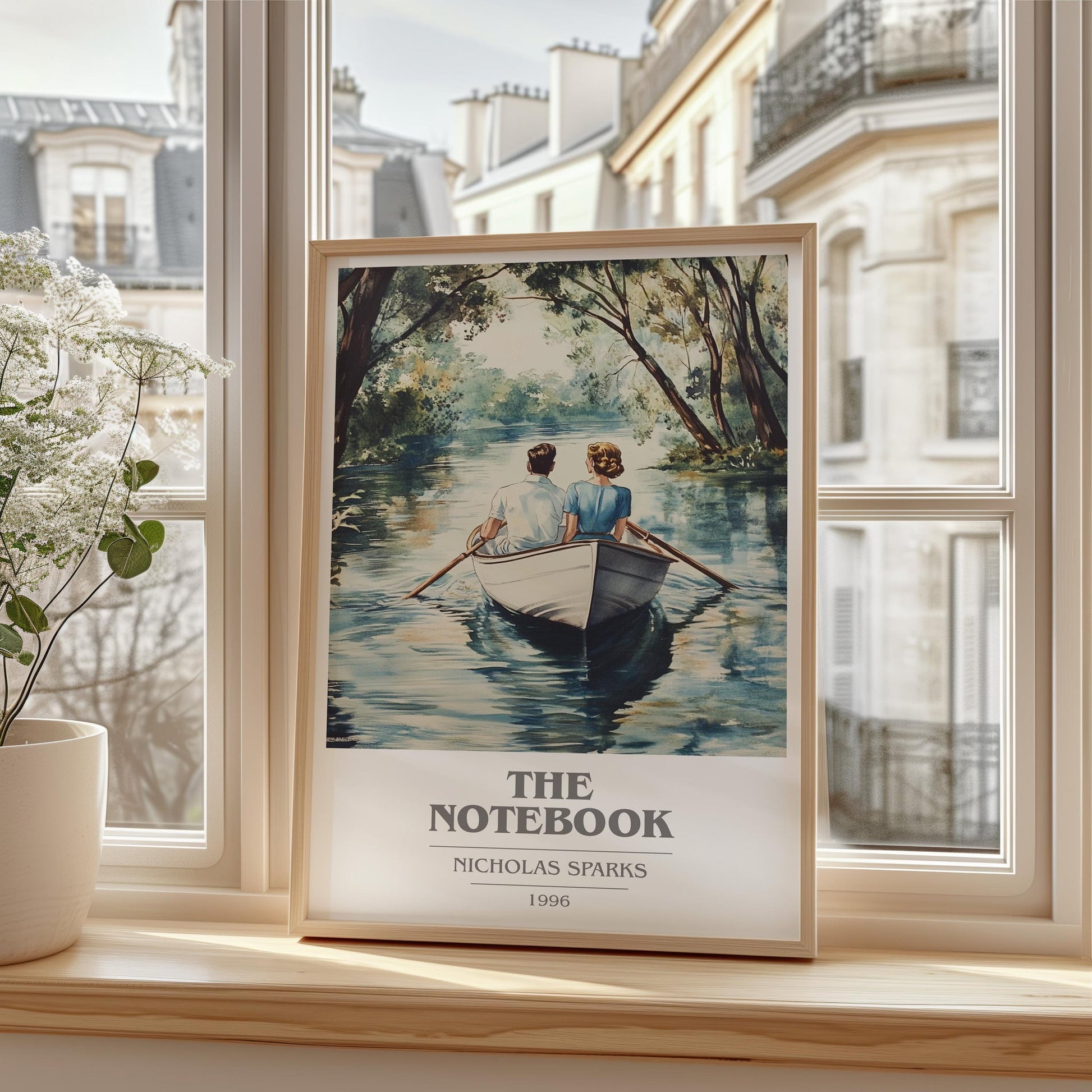The Notebook book cover book poster framed on wall – romance wall art