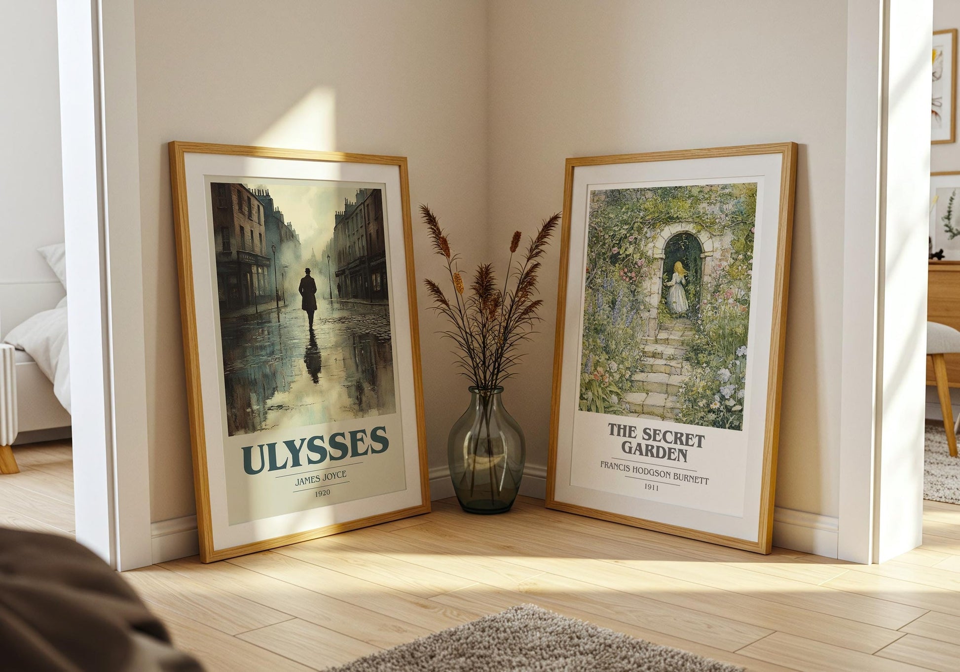Ulysses book cover poster paired in gallery wall – literary art prints