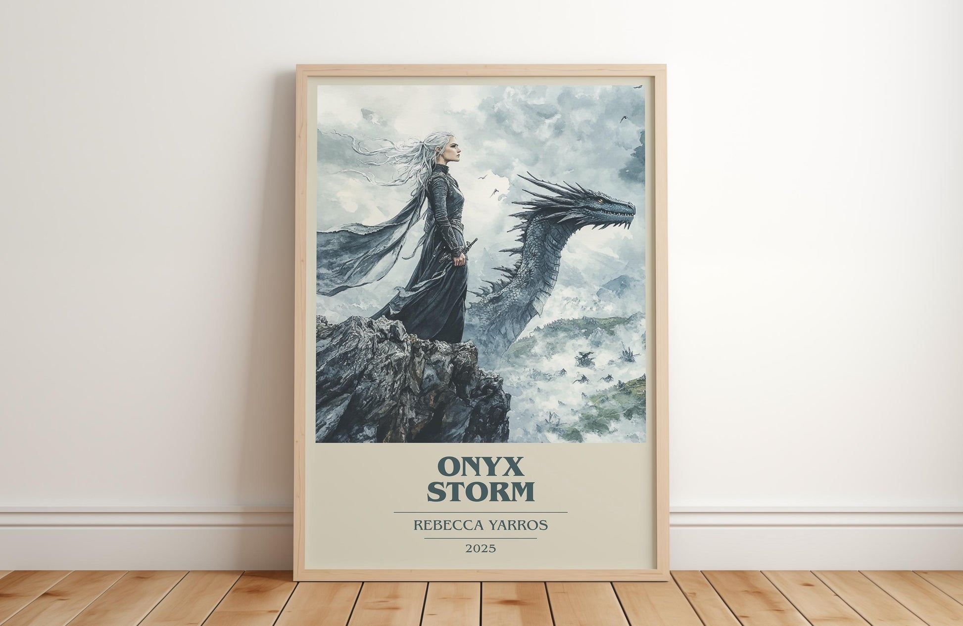 Onyx Storm by Rebecca Yarros | Book Poster | Literary Art Gift For Book Lover | Novel Inspired Wall Art | Free Delivery