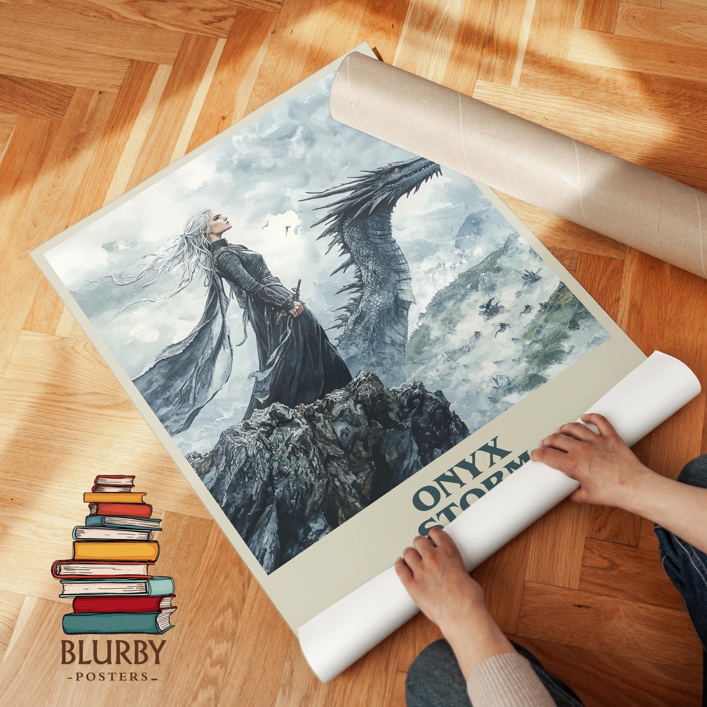 Onyx Storm by Rebecca Yarros | Book Poster | Literary Art Gift For Book Lover | Novel Inspired Wall Art | Free Delivery