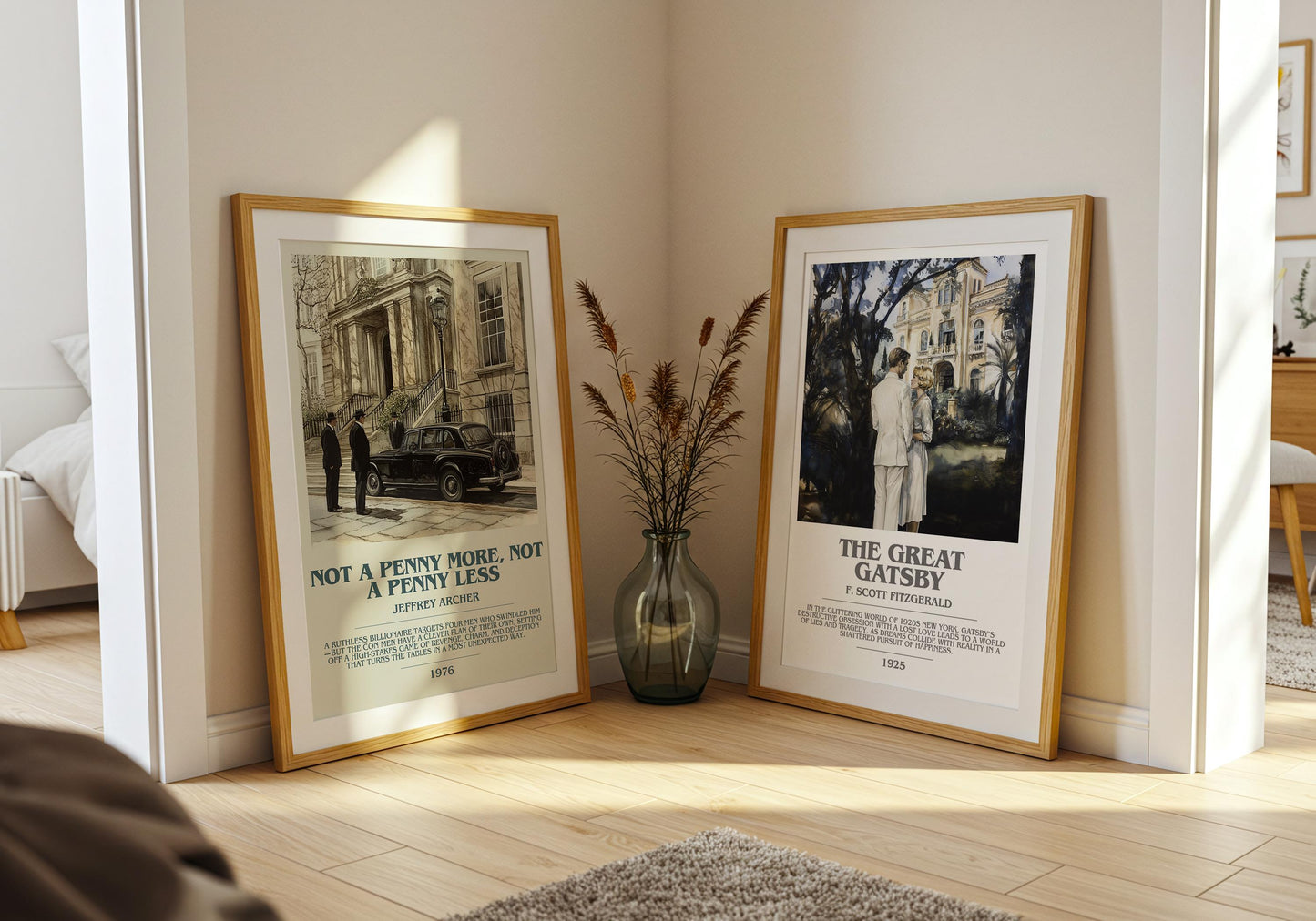 Not A Penny More, Not A Penny Less by Jeffrey Archer | Descriptive Modern Book Art | Poster