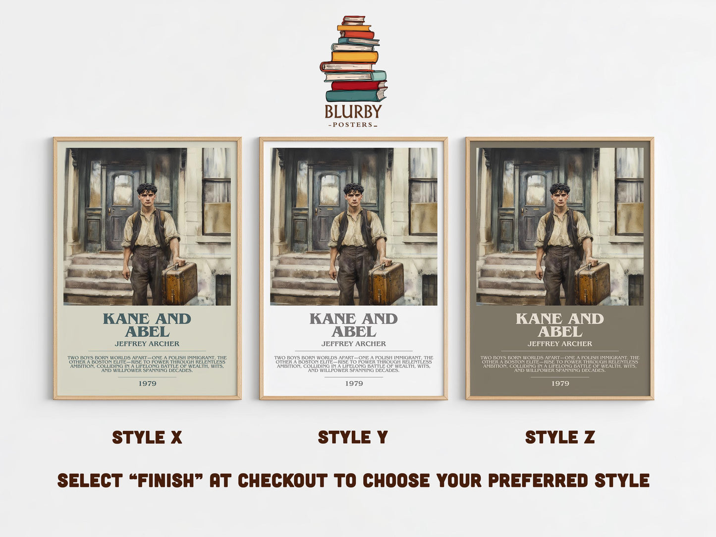 Kane and Abel by Jeffrey Archer | Descriptive Modern Book Art | Poster