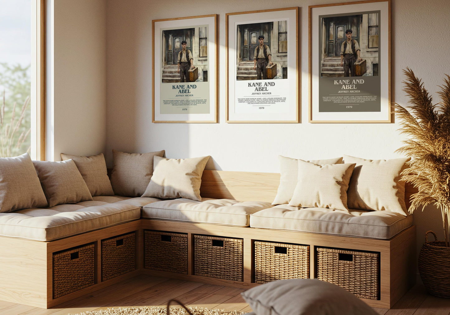 Kane and Abel by Jeffrey Archer | Descriptive Modern Book Art | Poster