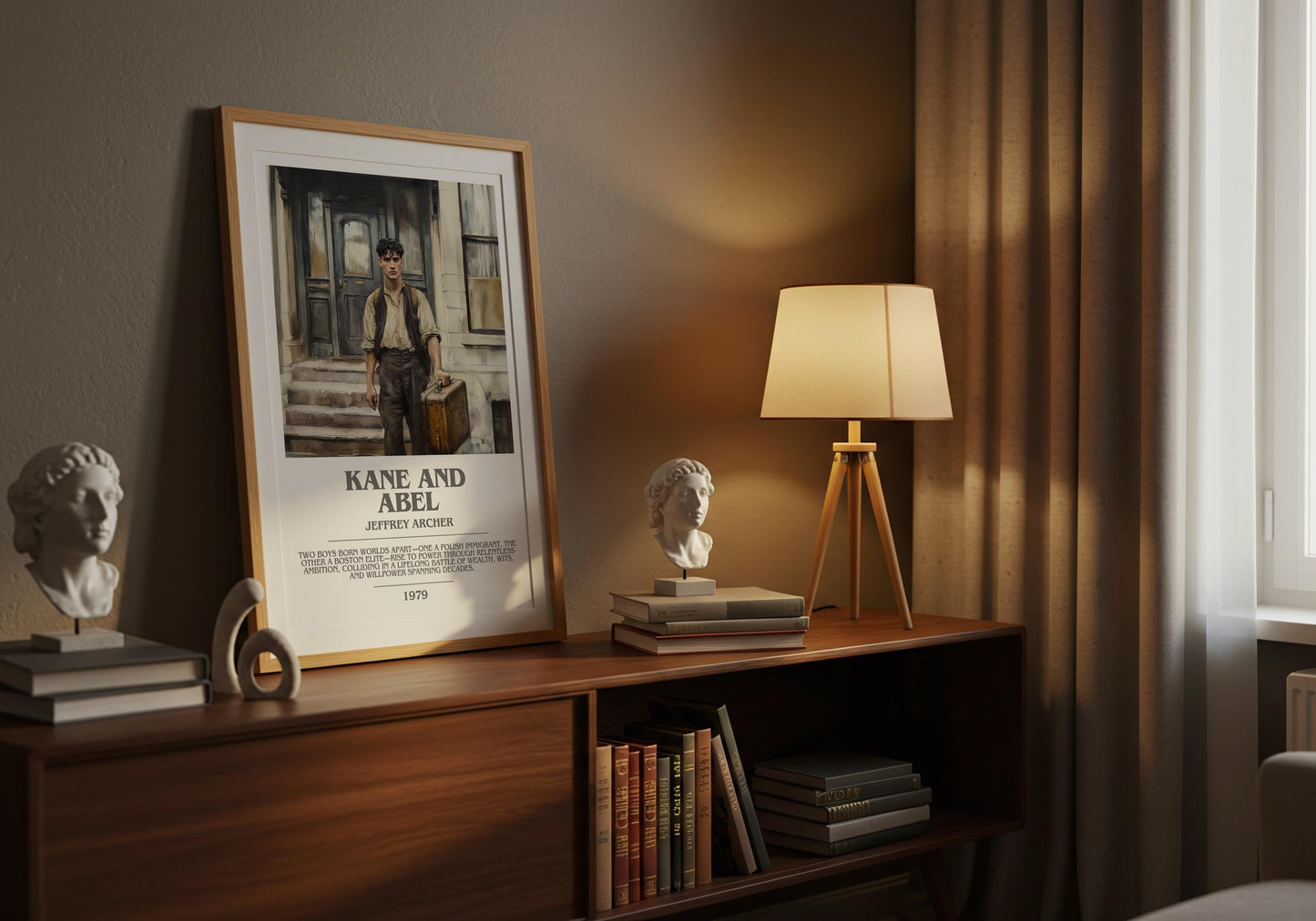 Kane and Abel by Jeffrey Archer | Descriptive Modern Book Art | Poster