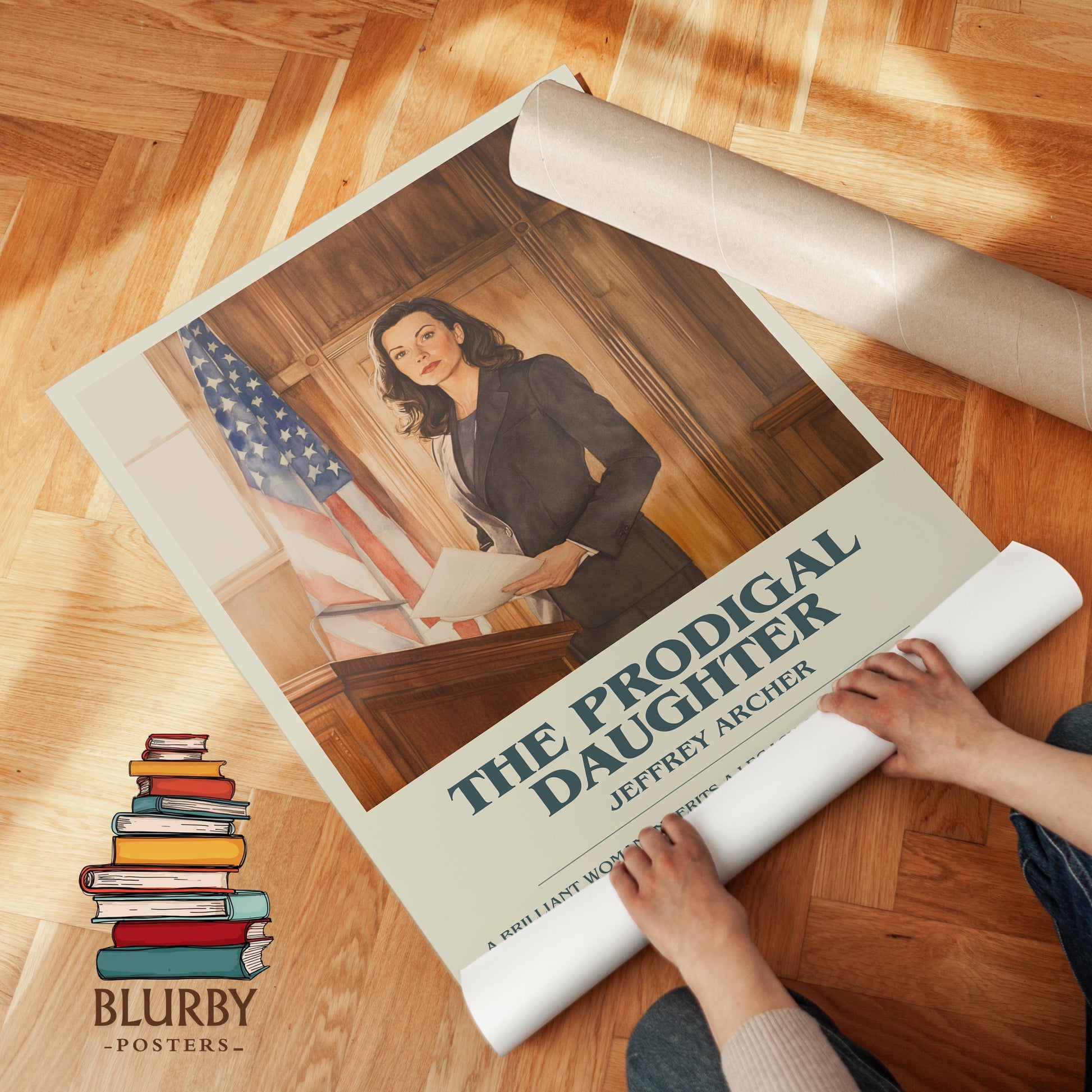 The Prodigal Daughter book poster packaging – museum-quality print rolled in protective tube