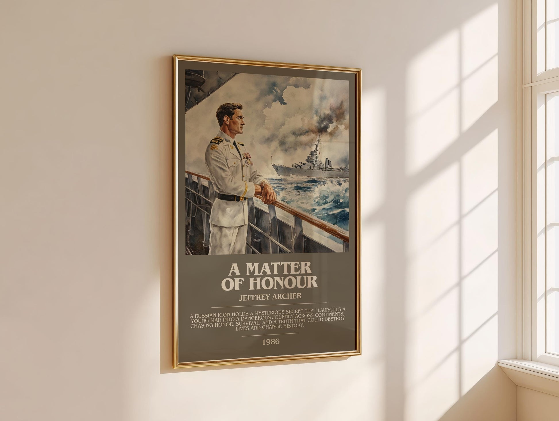 A Matter Of Honour by Jeffrey Archer | Descriptive Modern Book Art | Poster