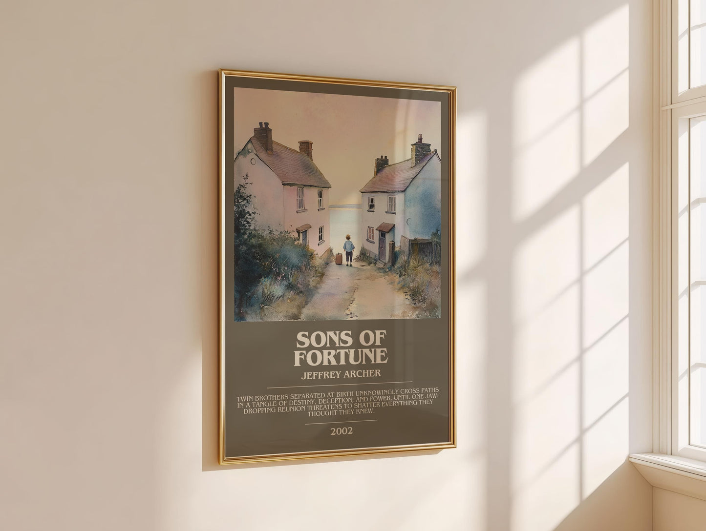 Sons Of Fortune by Jeffrey Archer | Descriptive Modern Book Art | Poster