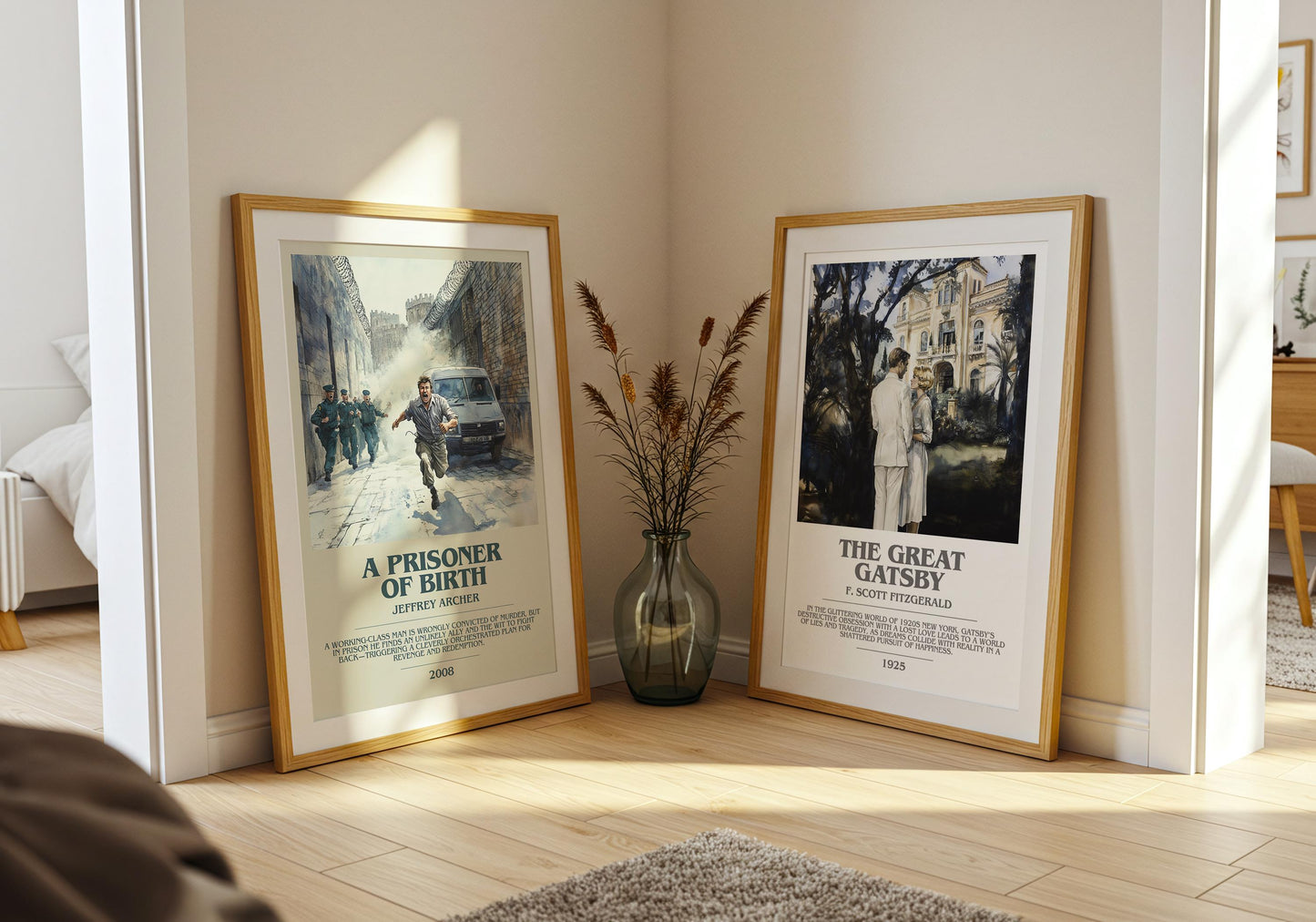 A Prisoner Of Birth by Jeffrey Archer | Descriptive Modern Book Art | Poster