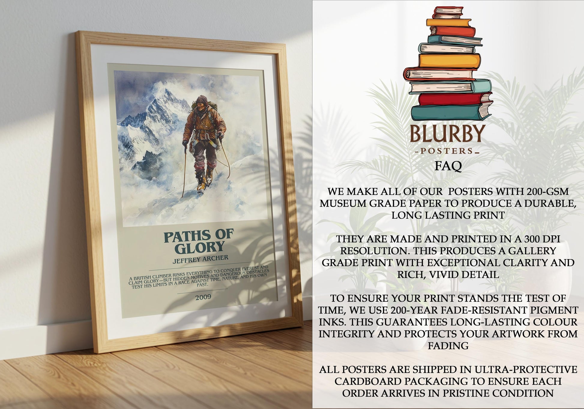 Paths Of Glory by Jeffrey Archer | Descriptive Modern Book Art | Poster